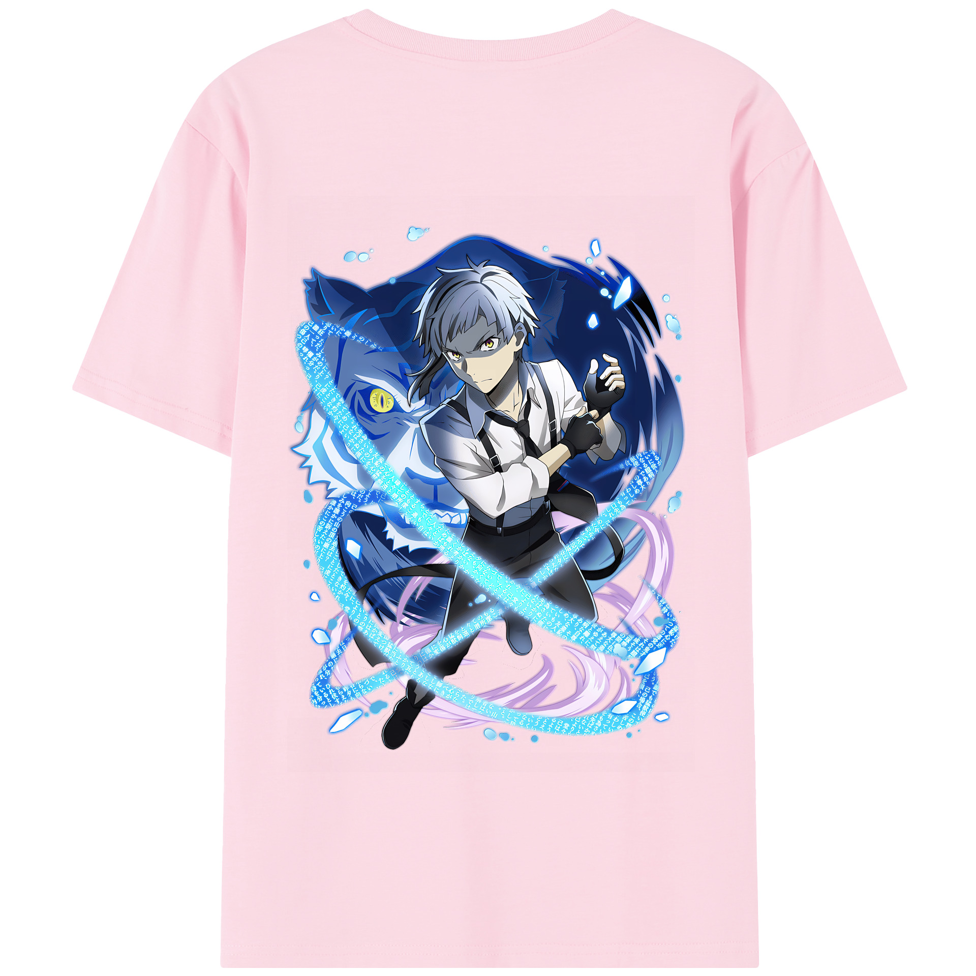 （画像用） 文豪ストレイドッグス Bungo Stray Dogs 綿100％半袖Tシャツ（背面プリント）