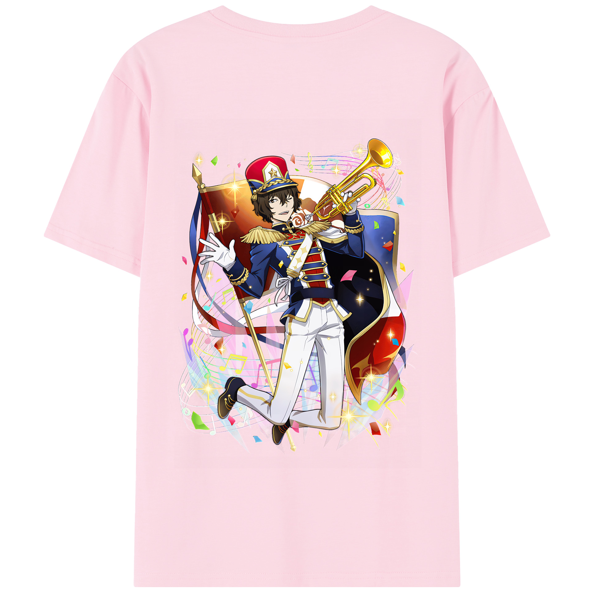 （画像用） 文豪ストレイドッグス Bungo Stray Dogs 綿100％半袖Tシャツ（背面プリント）