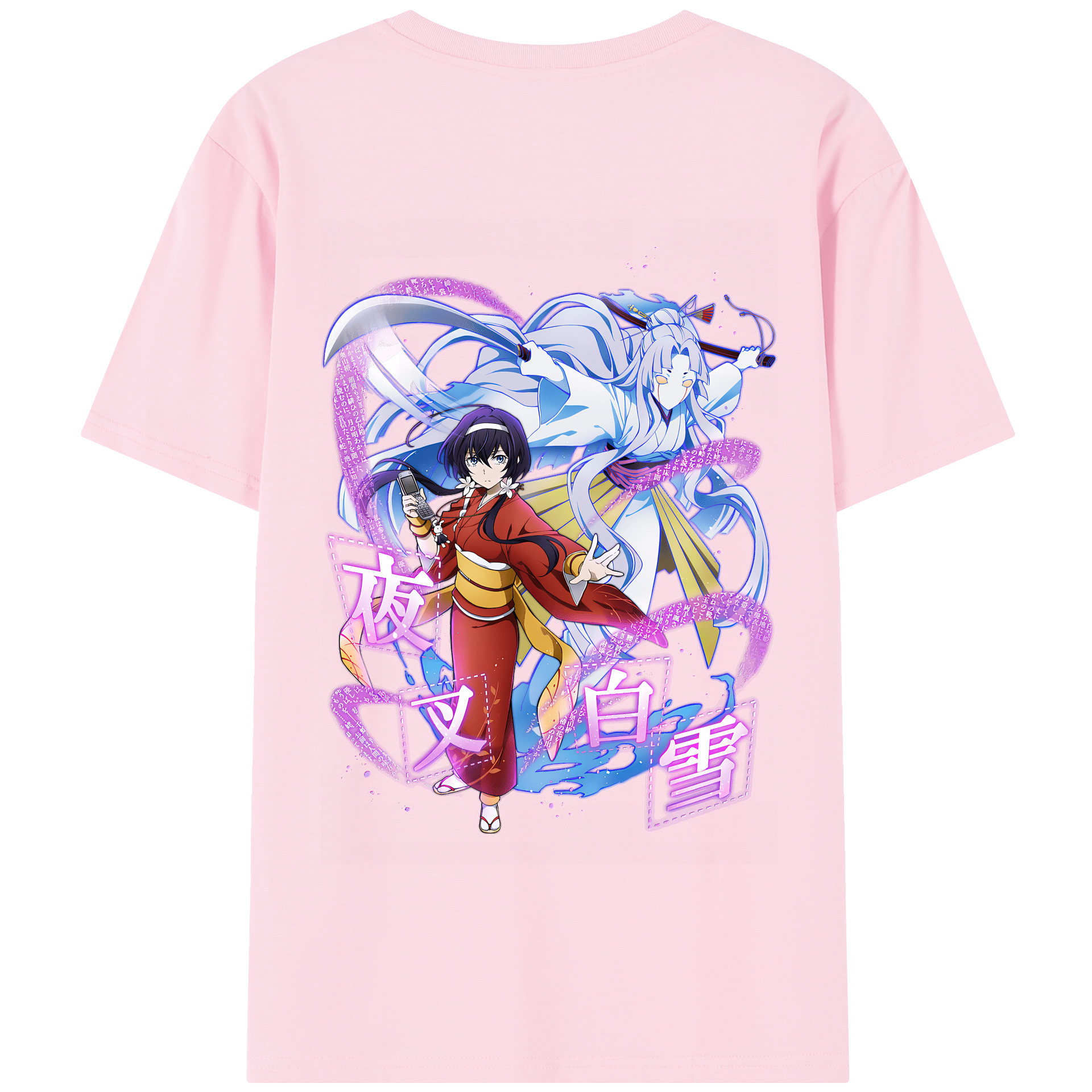 （画像用） 文豪ストレイドッグス Bungo Stray Dogs 綿100％半袖Tシャツ（背面プリント）