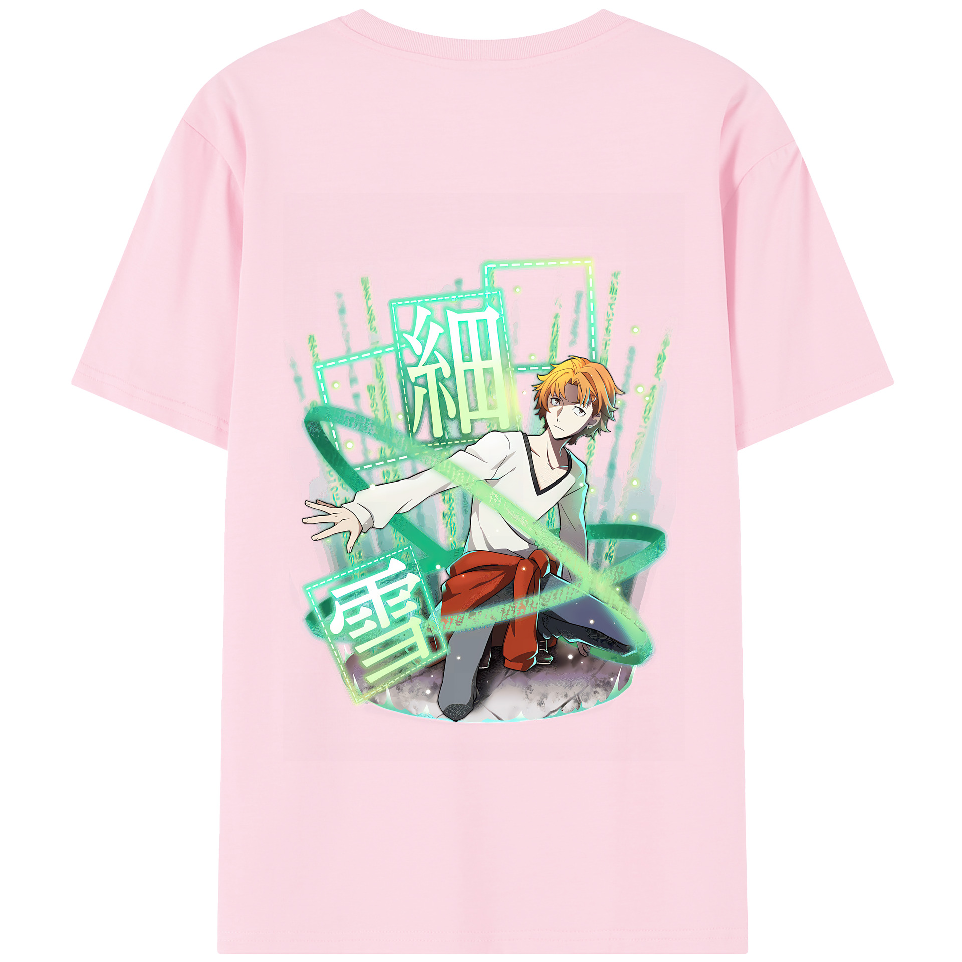 （画像用） 文豪ストレイドッグス Bungo Stray Dogs 綿100％半袖Tシャツ（背面プリント）