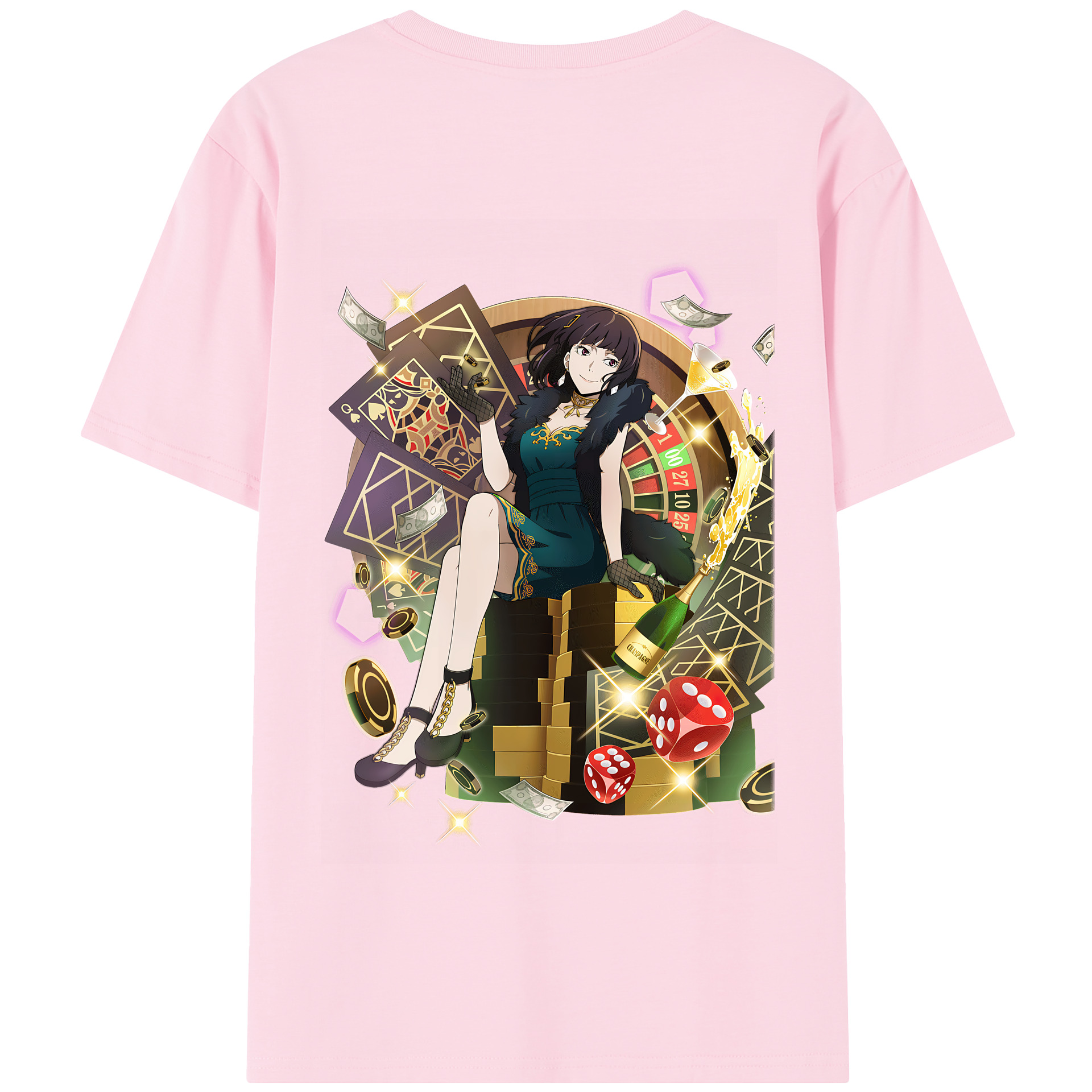 （画像用） 文豪ストレイドッグス Bungo Stray Dogs 綿100％半袖Tシャツ（背面プリント）