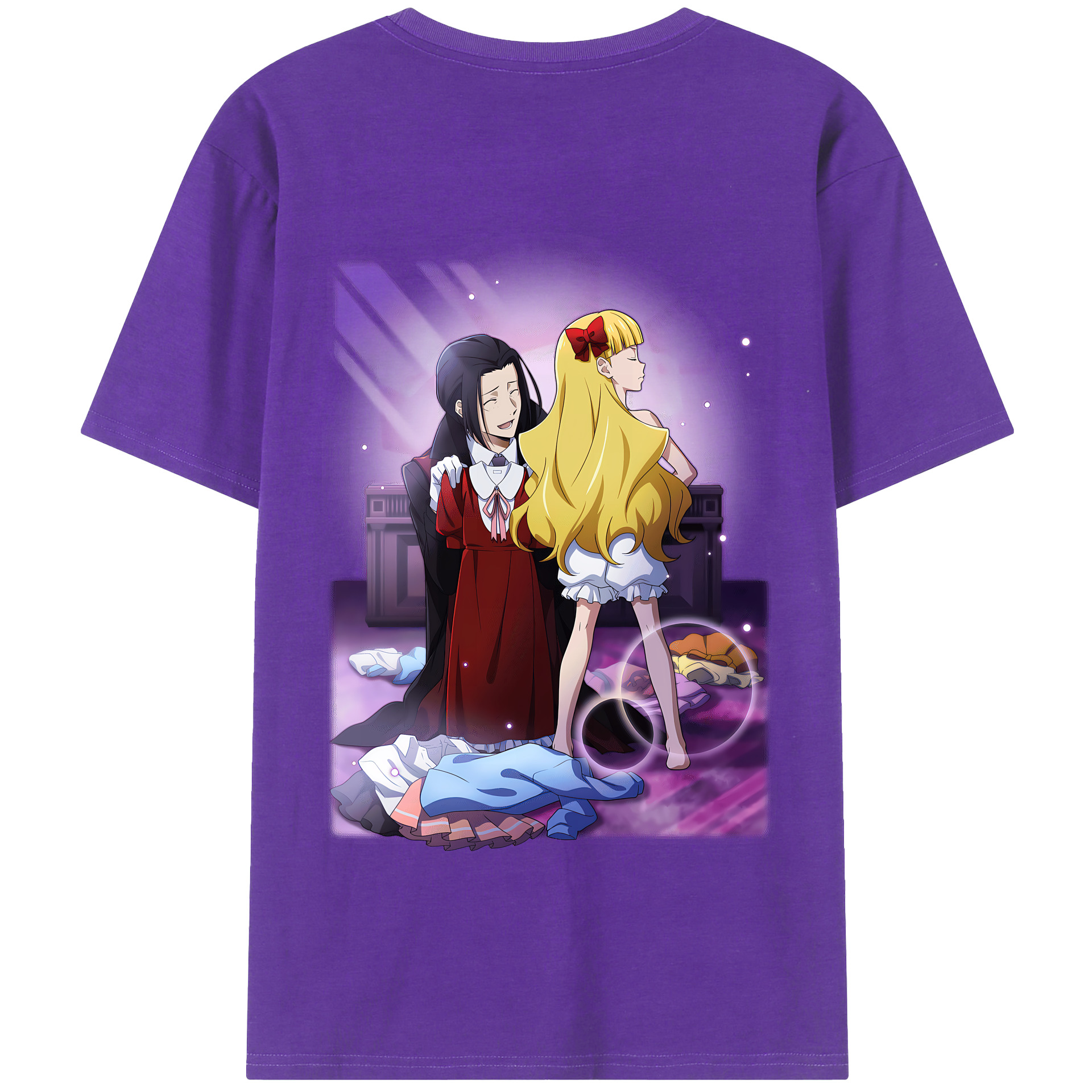 （画像用） 文豪ストレイドッグス Bungo Stray Dogs 綿100％半袖Tシャツ（背面プリント）