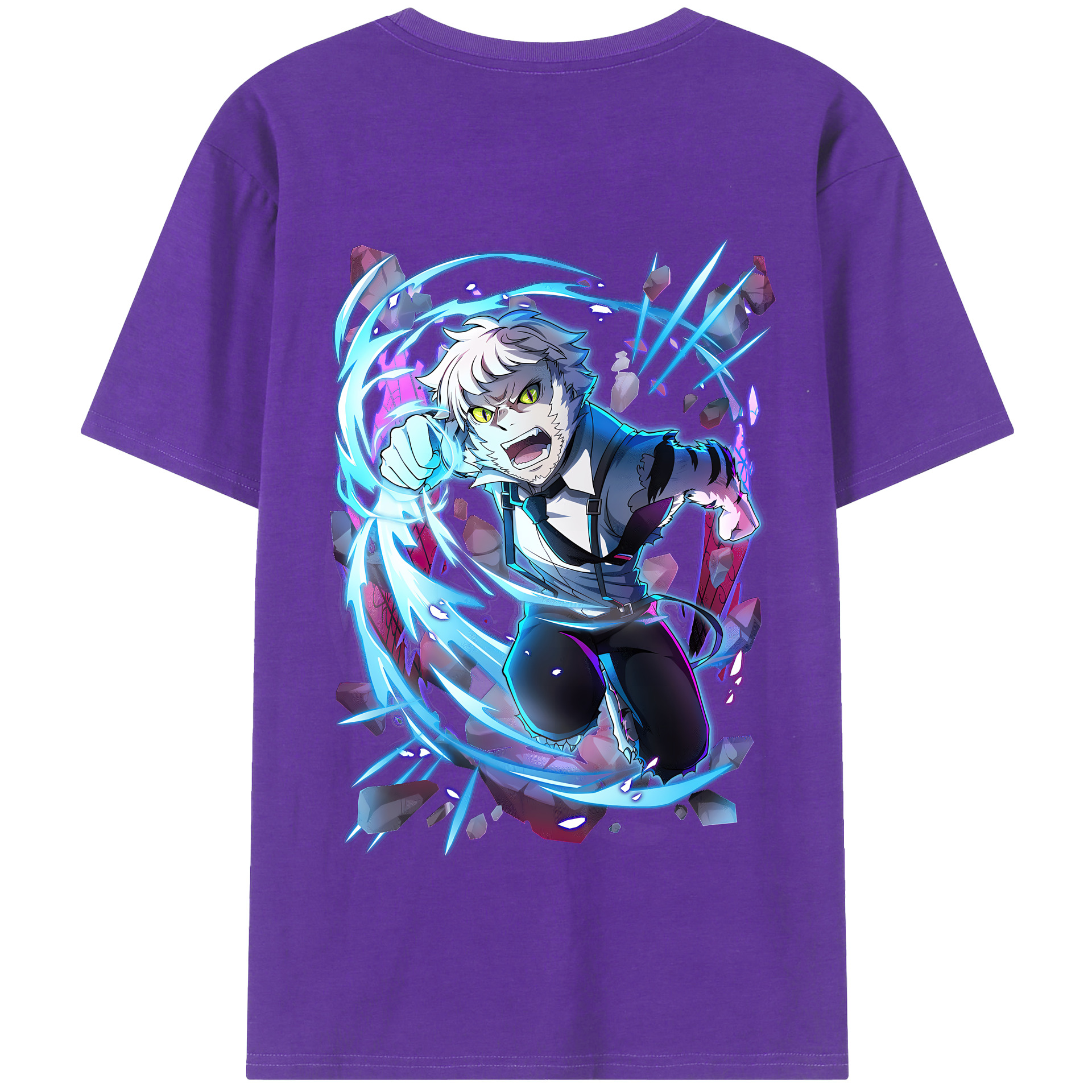 （画像用） 文豪ストレイドッグス Bungo Stray Dogs 綿100％半袖Tシャツ（背面プリント）