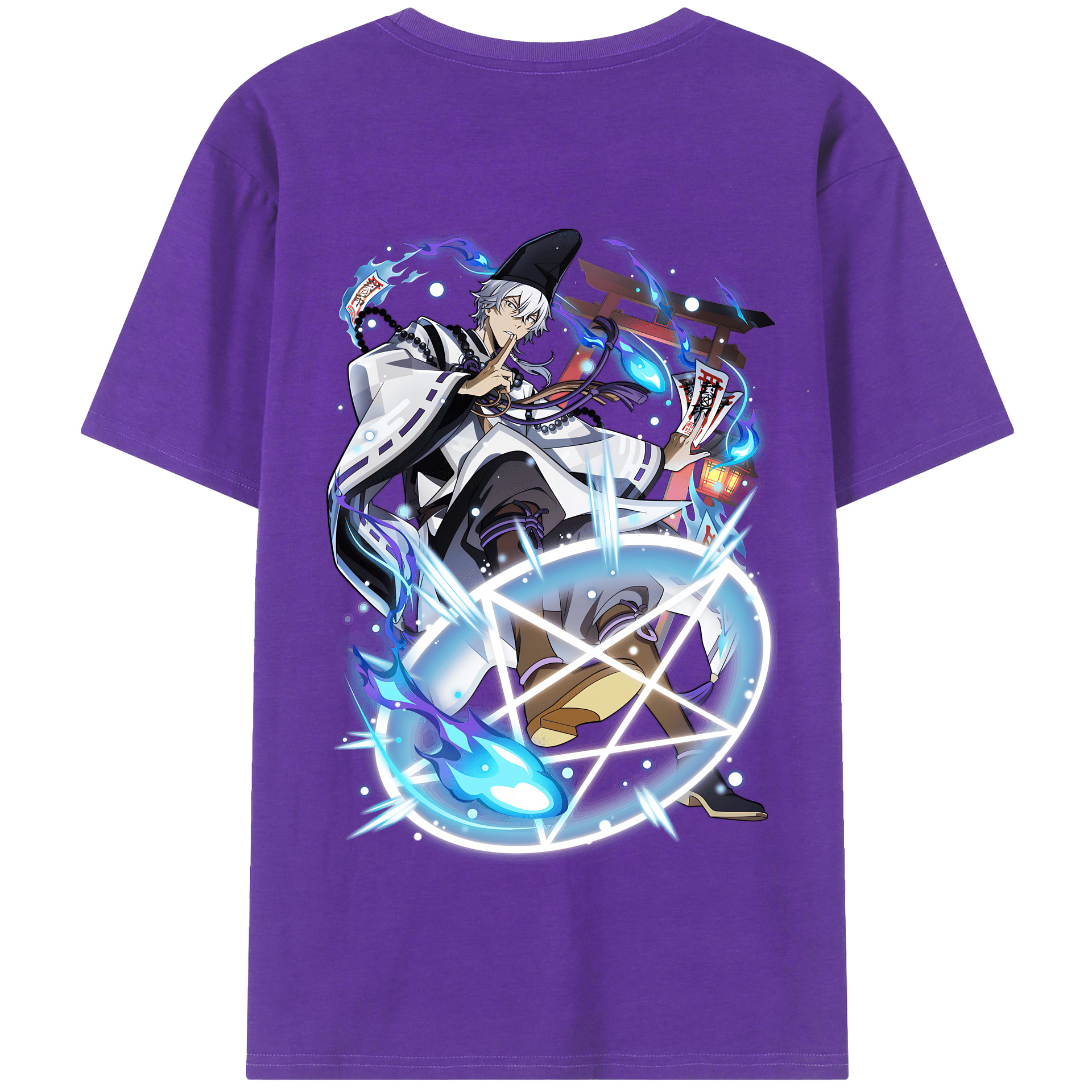 （画像用） 文豪ストレイドッグス Bungo Stray Dogs 綿100％半袖Tシャツ（背面プリント）