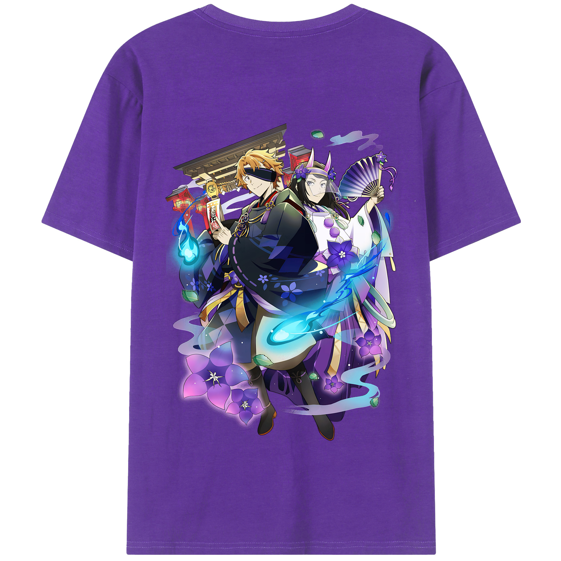 （画像用） 文豪ストレイドッグス Bungo Stray Dogs 綿100％半袖Tシャツ（背面プリント）