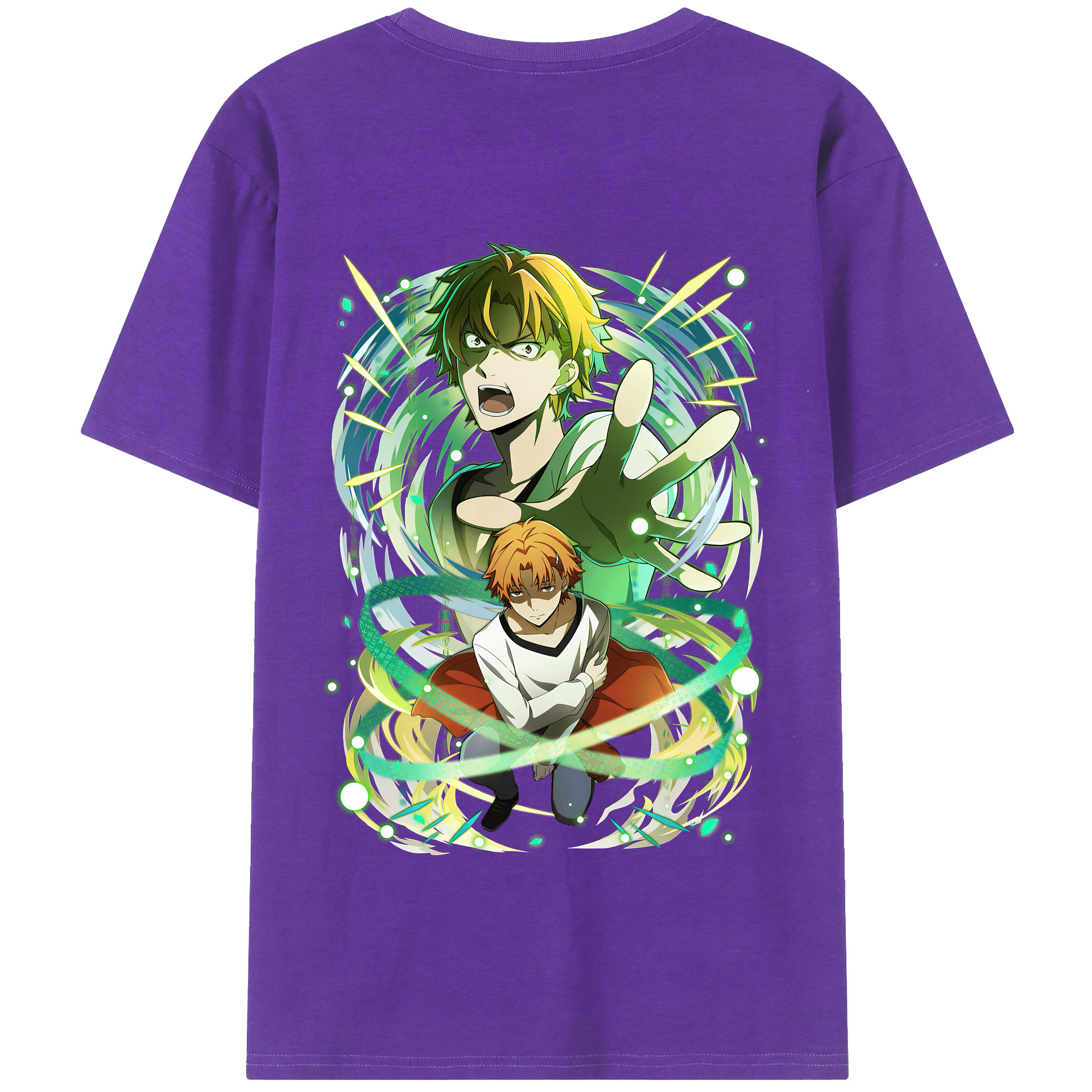 （画像用） 文豪ストレイドッグス Bungo Stray Dogs 綿100％半袖Tシャツ（背面プリント）