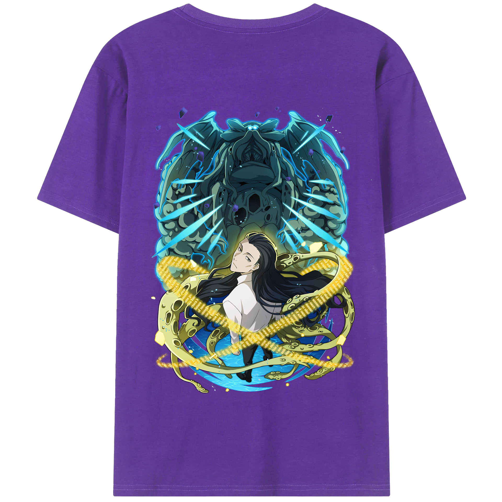 （画像用） 文豪ストレイドッグス Bungo Stray Dogs 綿100％半袖Tシャツ（背面プリント）