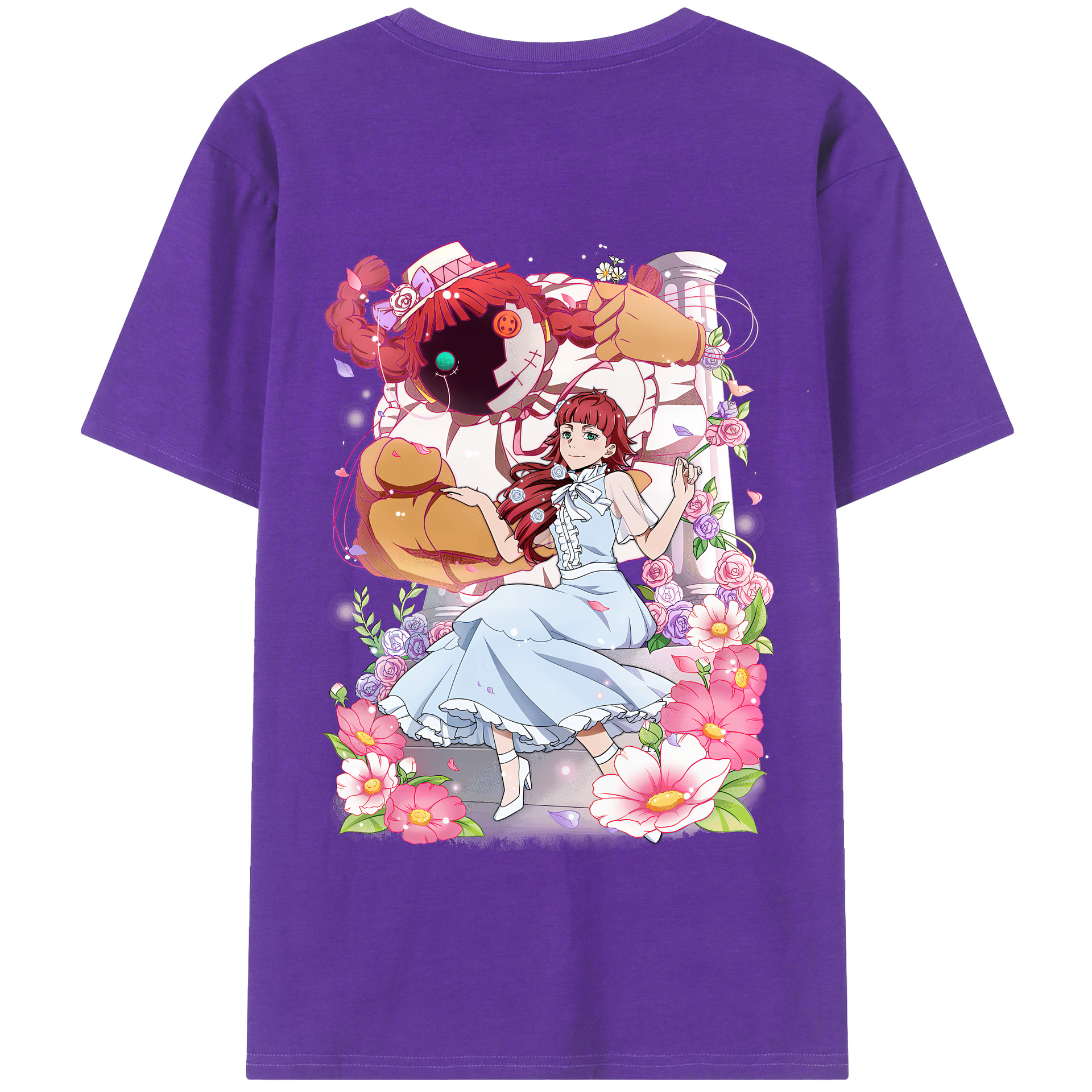 （画像用） 文豪ストレイドッグス Bungo Stray Dogs 綿100％半袖Tシャツ（背面プリント）