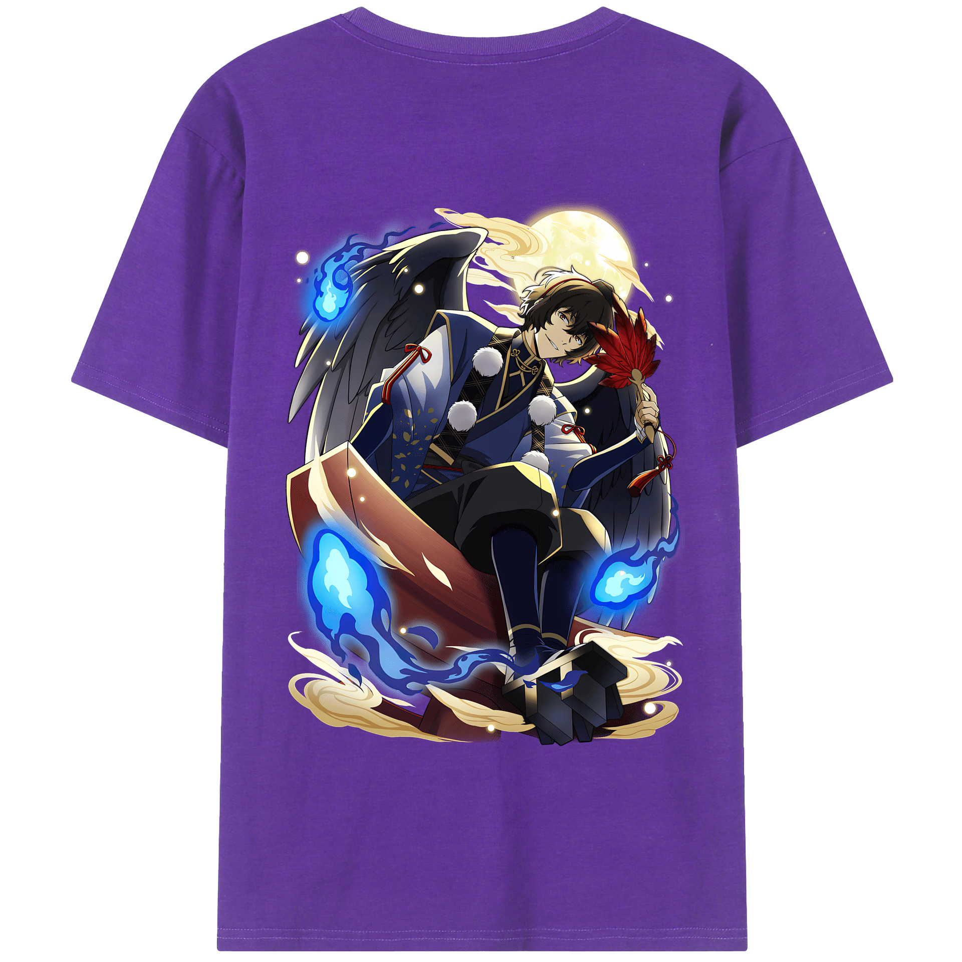 （画像用） 文豪ストレイドッグス Bungo Stray Dogs 綿100％半袖Tシャツ（背面プリント）