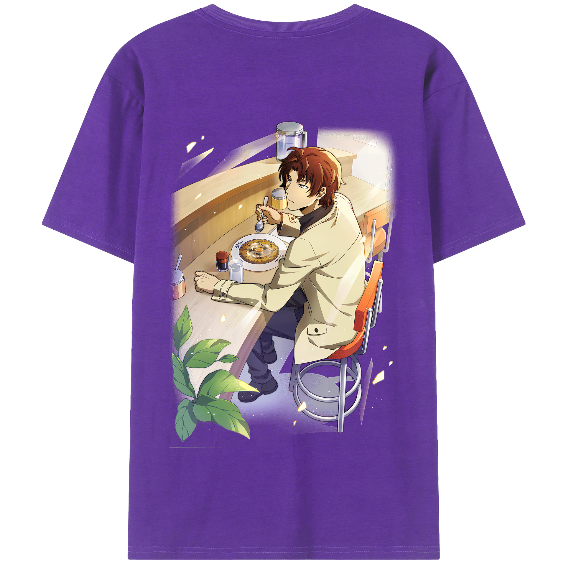 （画像用） 文豪ストレイドッグス Bungo Stray Dogs 綿100％半袖Tシャツ（背面プリント）