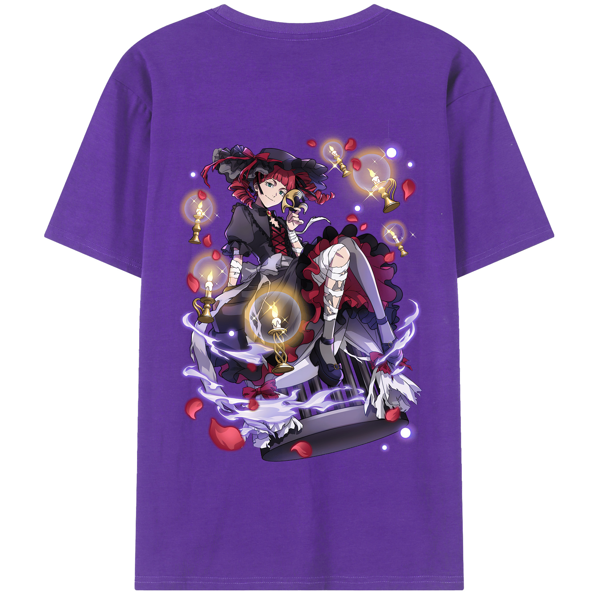 （画像用） 文豪ストレイドッグス Bungo Stray Dogs 綿100％半袖Tシャツ（背面プリント）