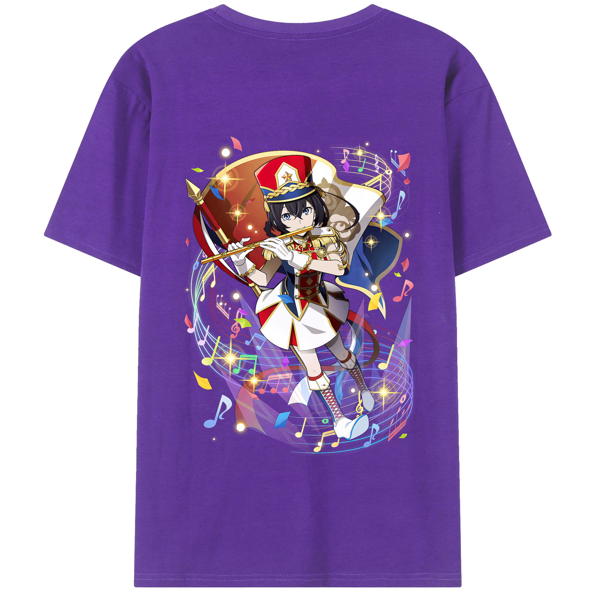（画像用） 文豪ストレイドッグス Bungo Stray Dogs 綿100％半袖Tシャツ（背面プリント）