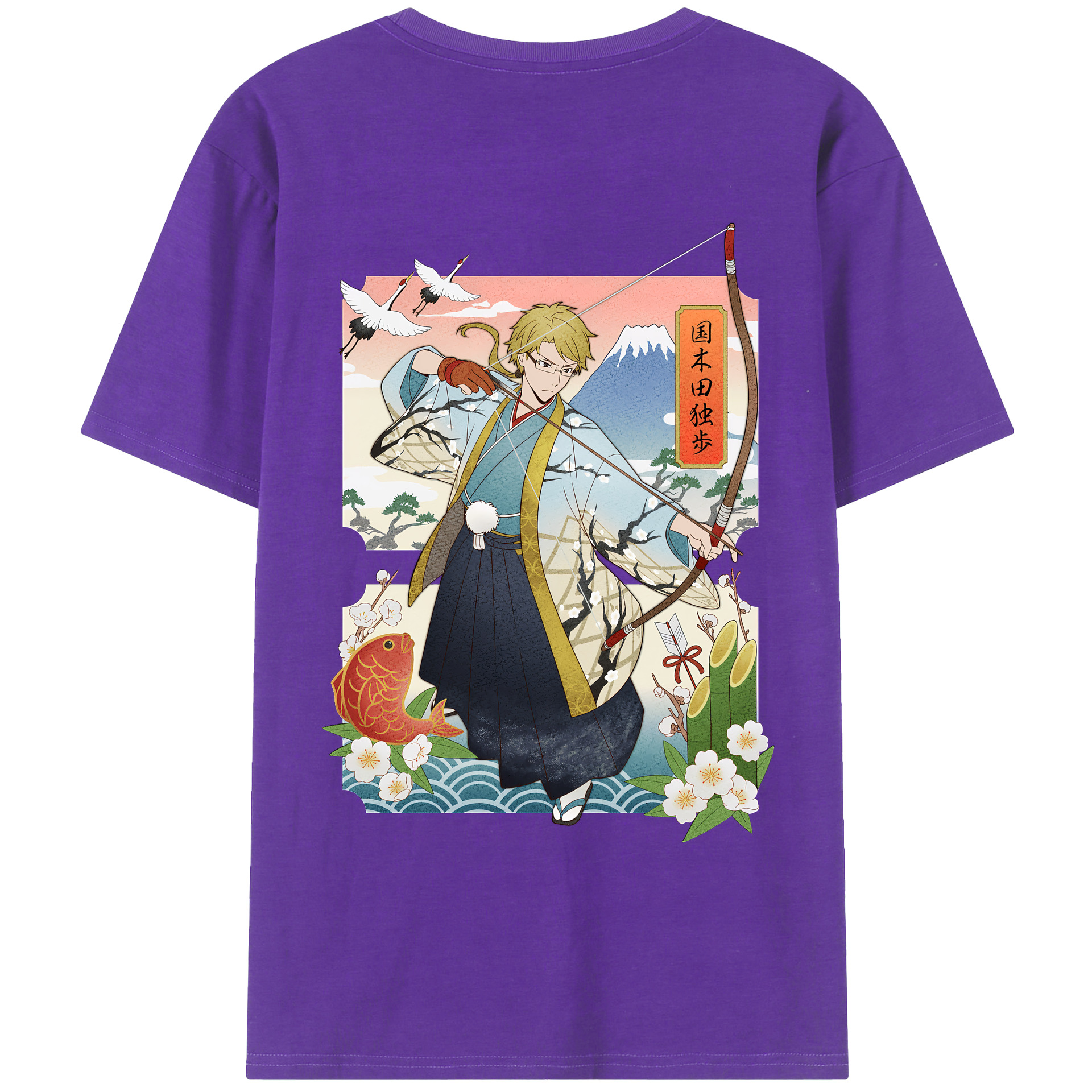 （画像用） 文豪ストレイドッグス Bungo Stray Dogs 綿100％半袖Tシャツ（背面プリント）