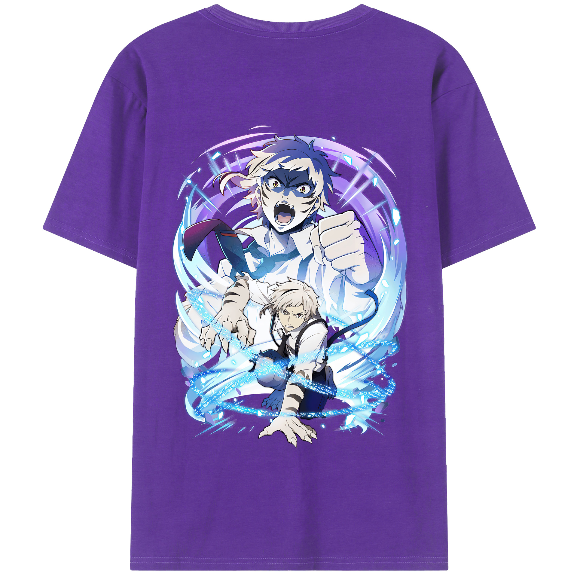（画像用） 文豪ストレイドッグス Bungo Stray Dogs 綿100％半袖Tシャツ（背面プリント）