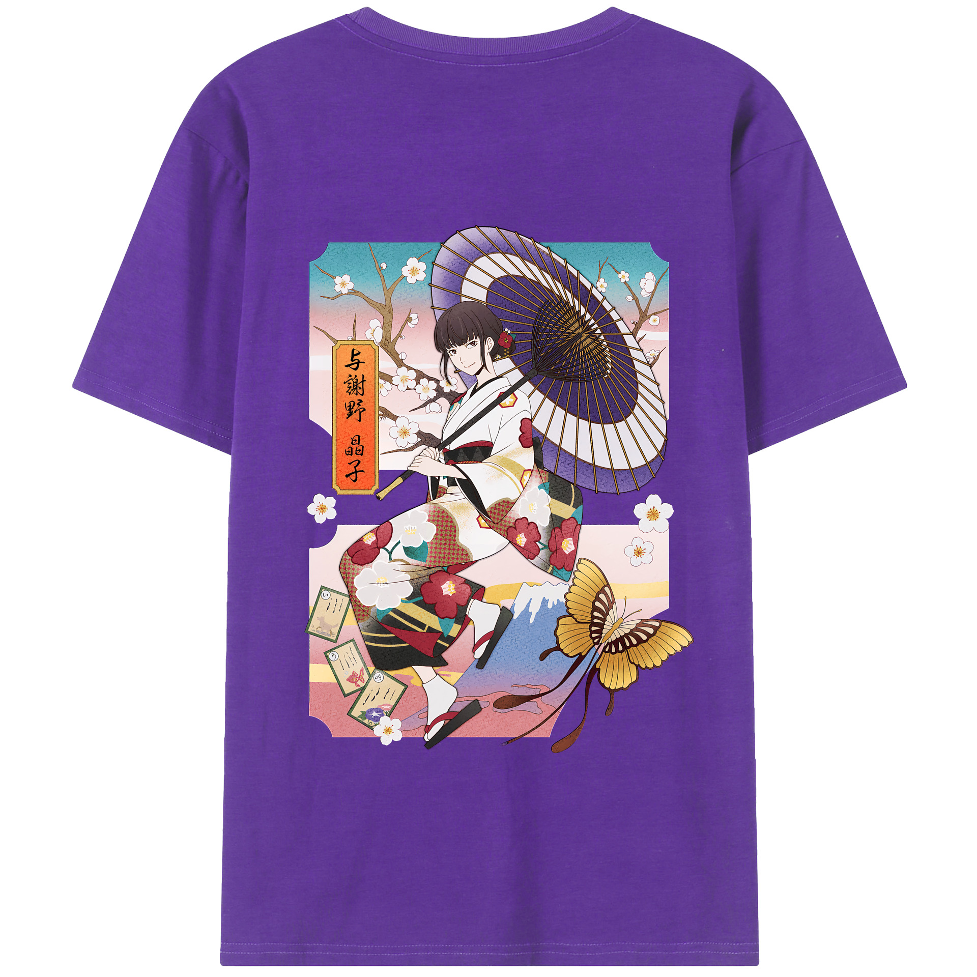 （画像用） 文豪ストレイドッグス Bungo Stray Dogs 綿100％半袖Tシャツ（背面プリント）
