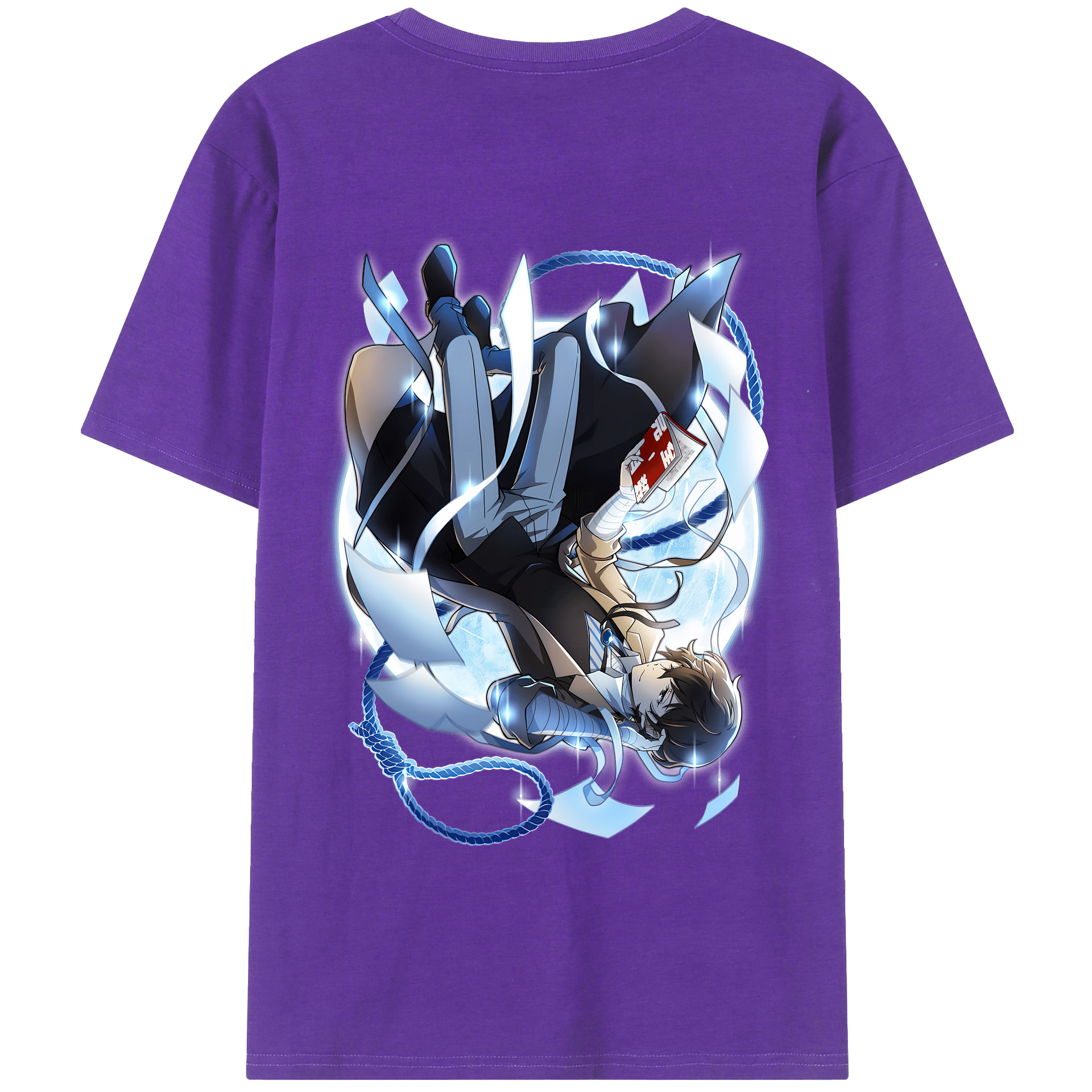 （画像用） 文豪ストレイドッグス Bungo Stray Dogs 綿100％半袖Tシャツ（背面プリント）