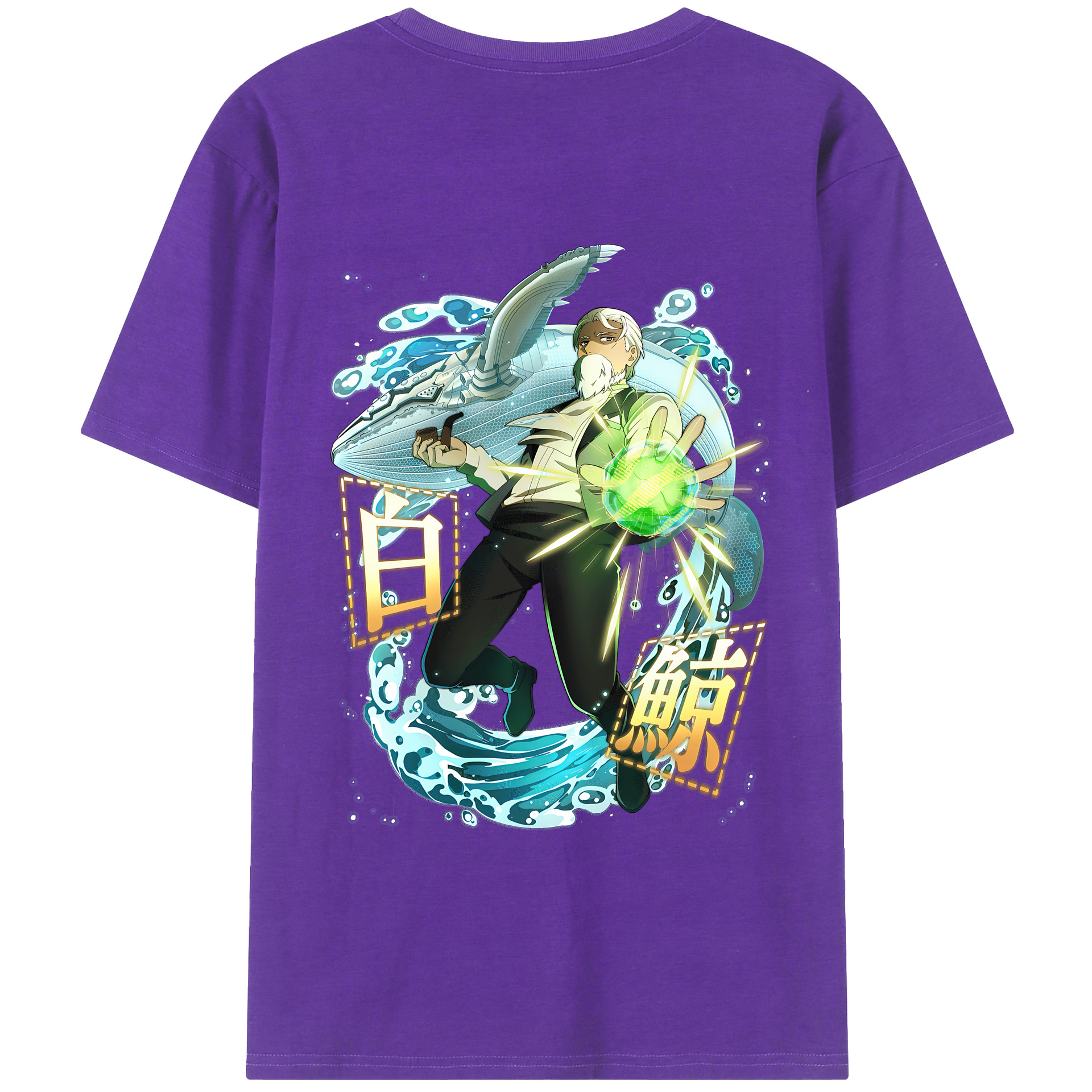 （画像用） 文豪ストレイドッグス Bungo Stray Dogs 綿100％半袖Tシャツ（背面プリント）