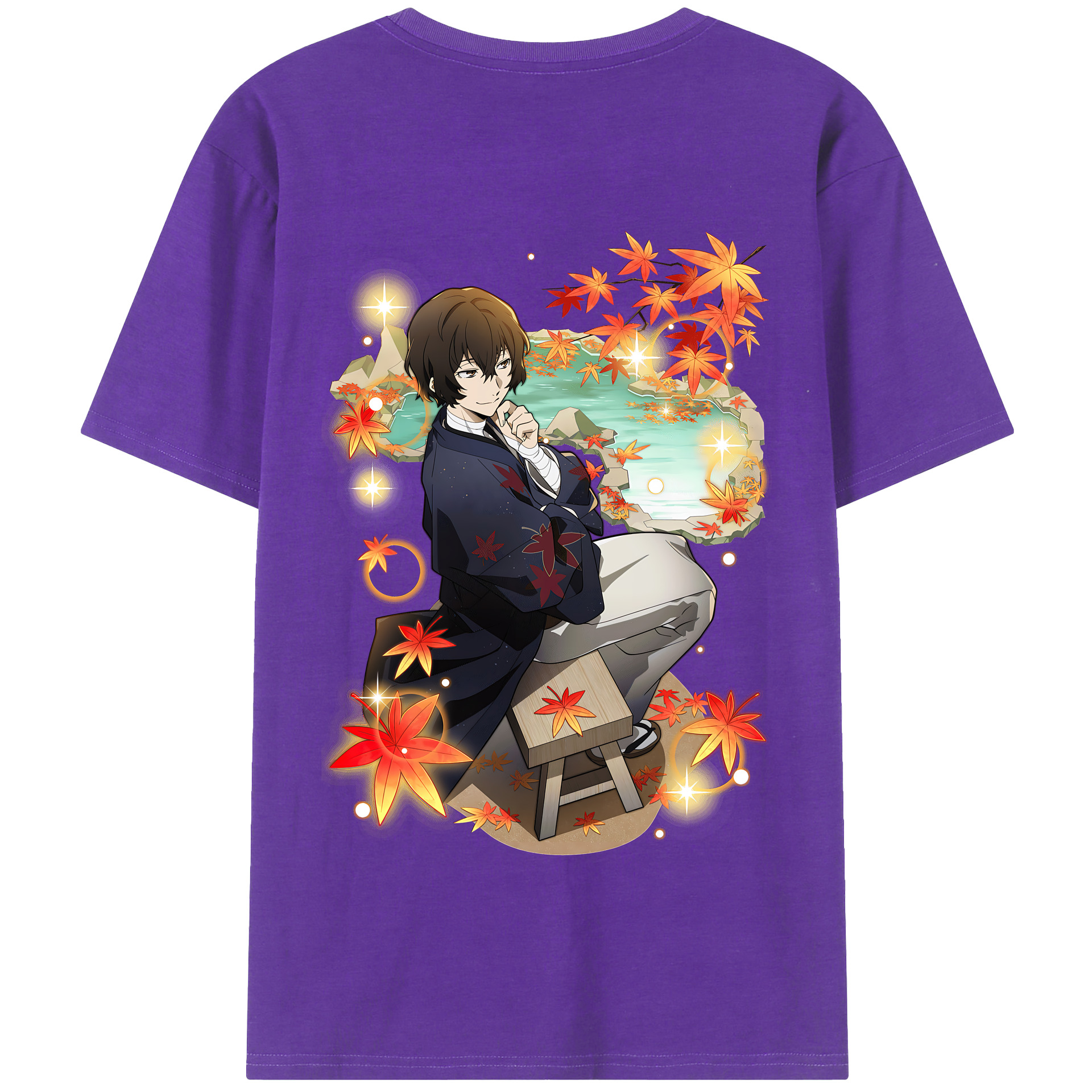（画像用） 文豪ストレイドッグス Bungo Stray Dogs 綿100％半袖Tシャツ（背面プリント）