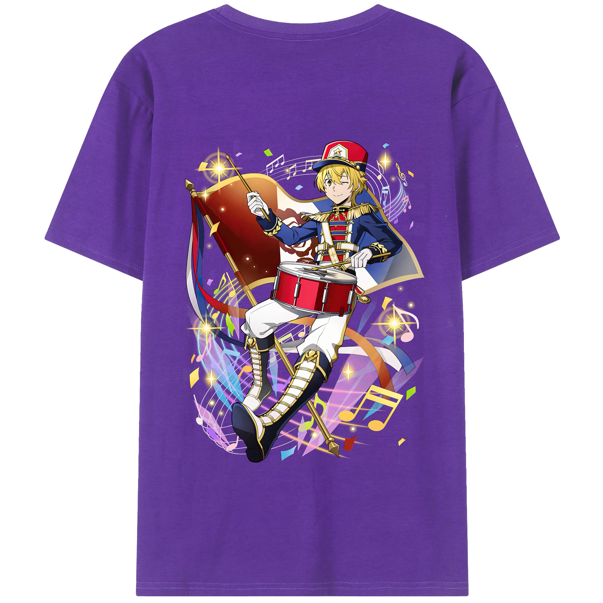 （画像用） 文豪ストレイドッグス Bungo Stray Dogs 綿100％半袖Tシャツ（背面プリント）