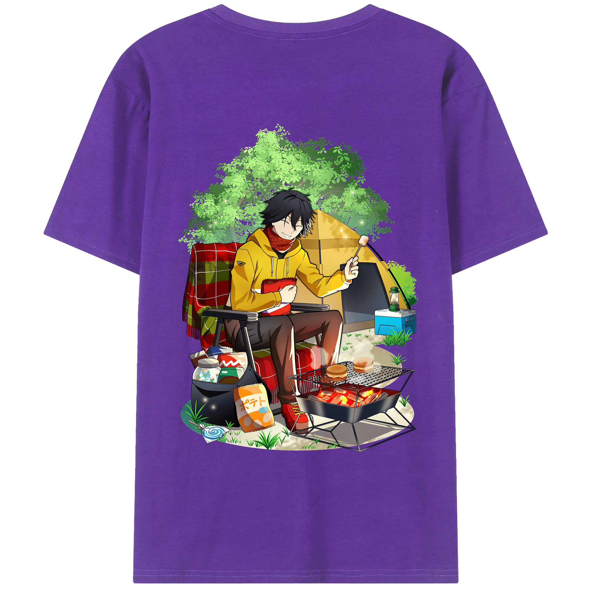 （画像用） 文豪ストレイドッグス Bungo Stray Dogs 綿100％半袖Tシャツ（背面プリント）