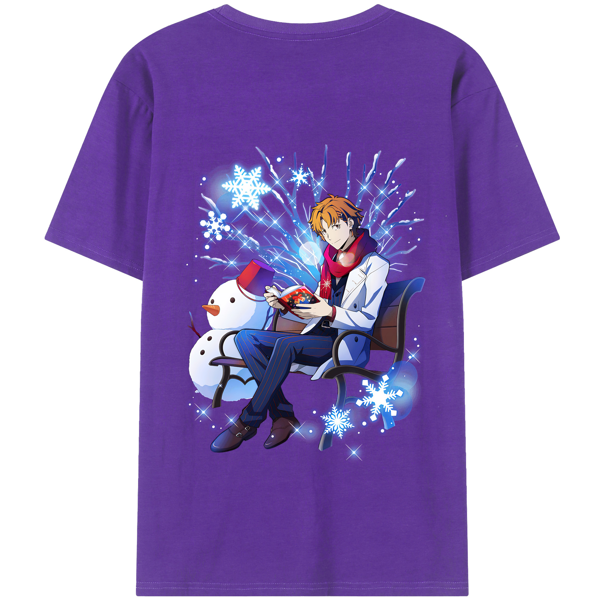（画像用） 文豪ストレイドッグス Bungo Stray Dogs 綿100％半袖Tシャツ（背面プリント）