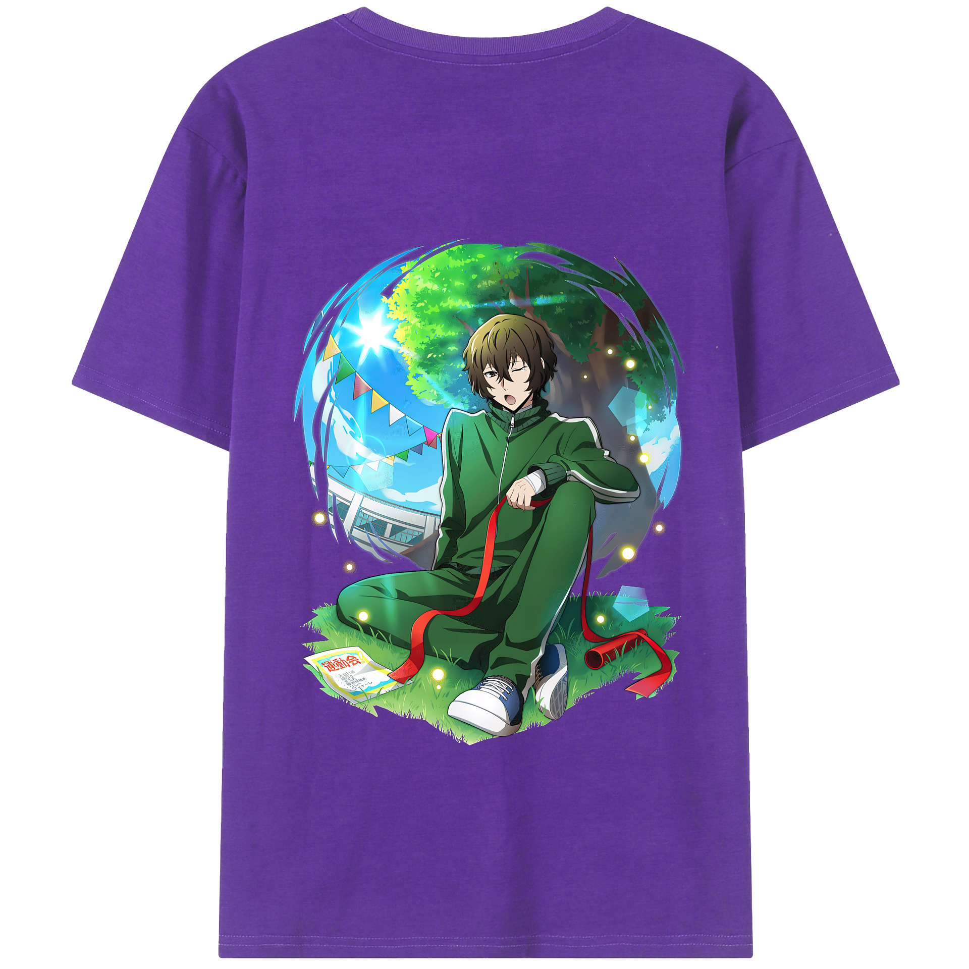 （画像用） 文豪ストレイドッグス Bungo Stray Dogs 綿100％半袖Tシャツ（背面プリント）