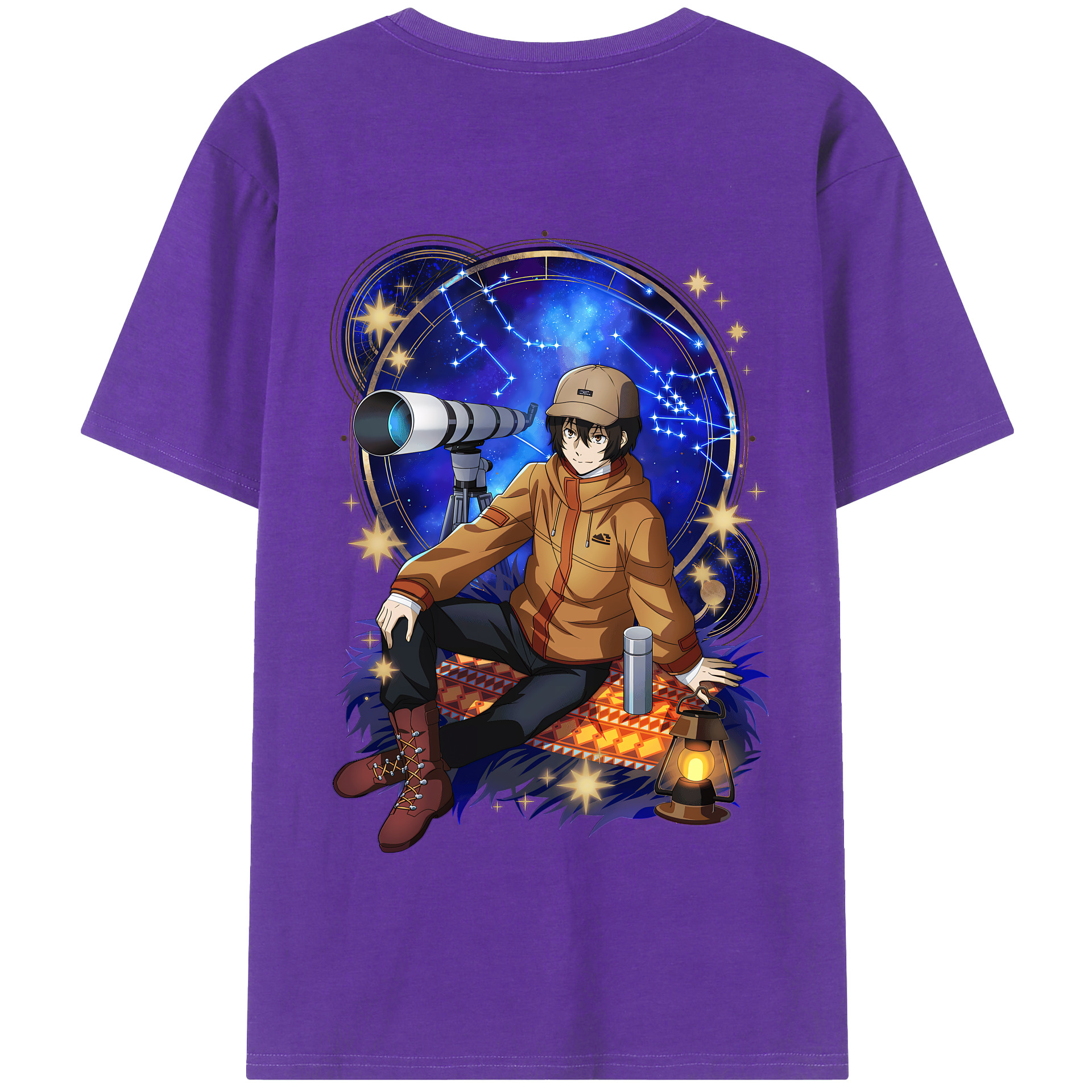 （画像用） 文豪ストレイドッグス Bungo Stray Dogs 綿100％半袖Tシャツ（背面プリント）