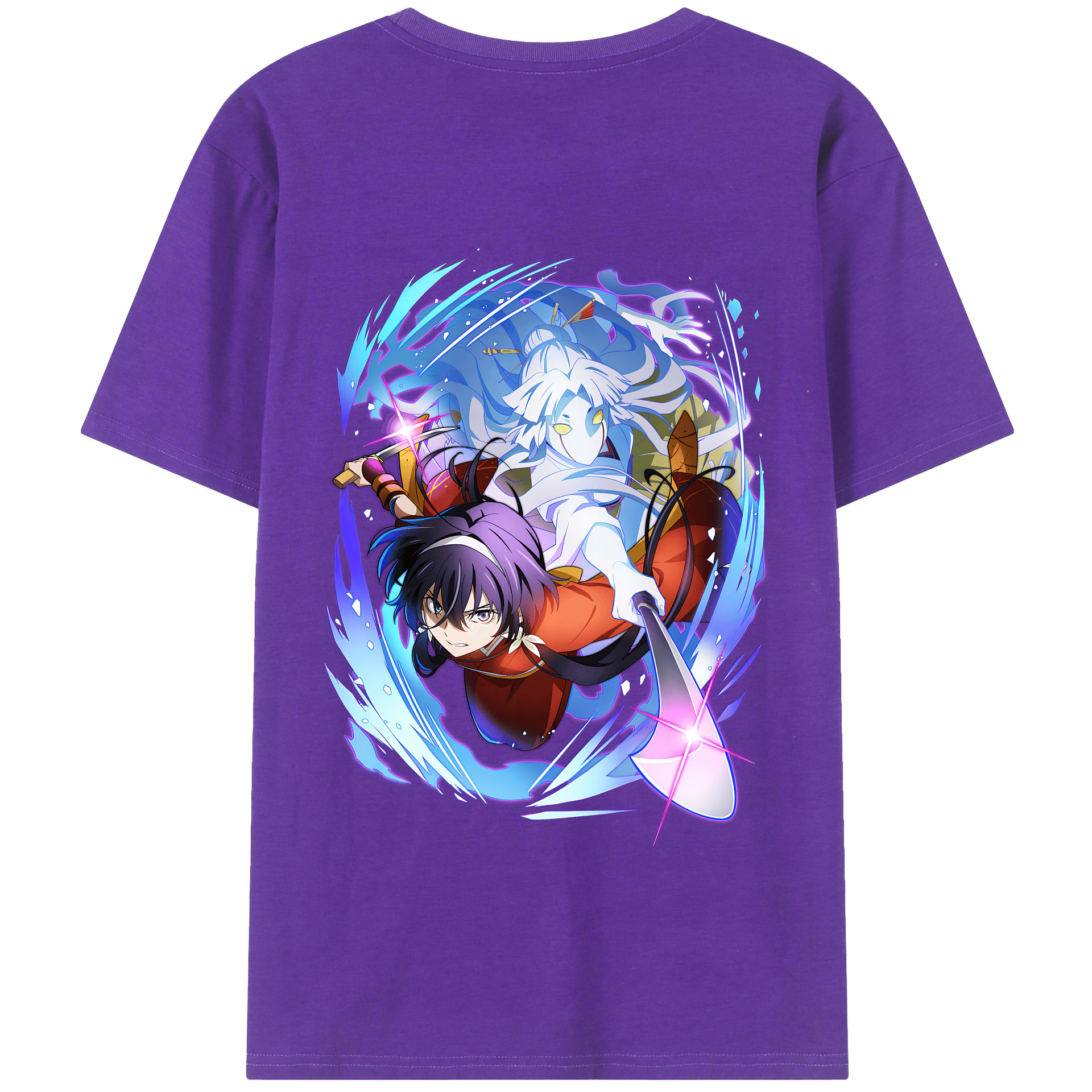 （画像用） 文豪ストレイドッグス Bungo Stray Dogs 綿100％半袖Tシャツ（背面プリント）
