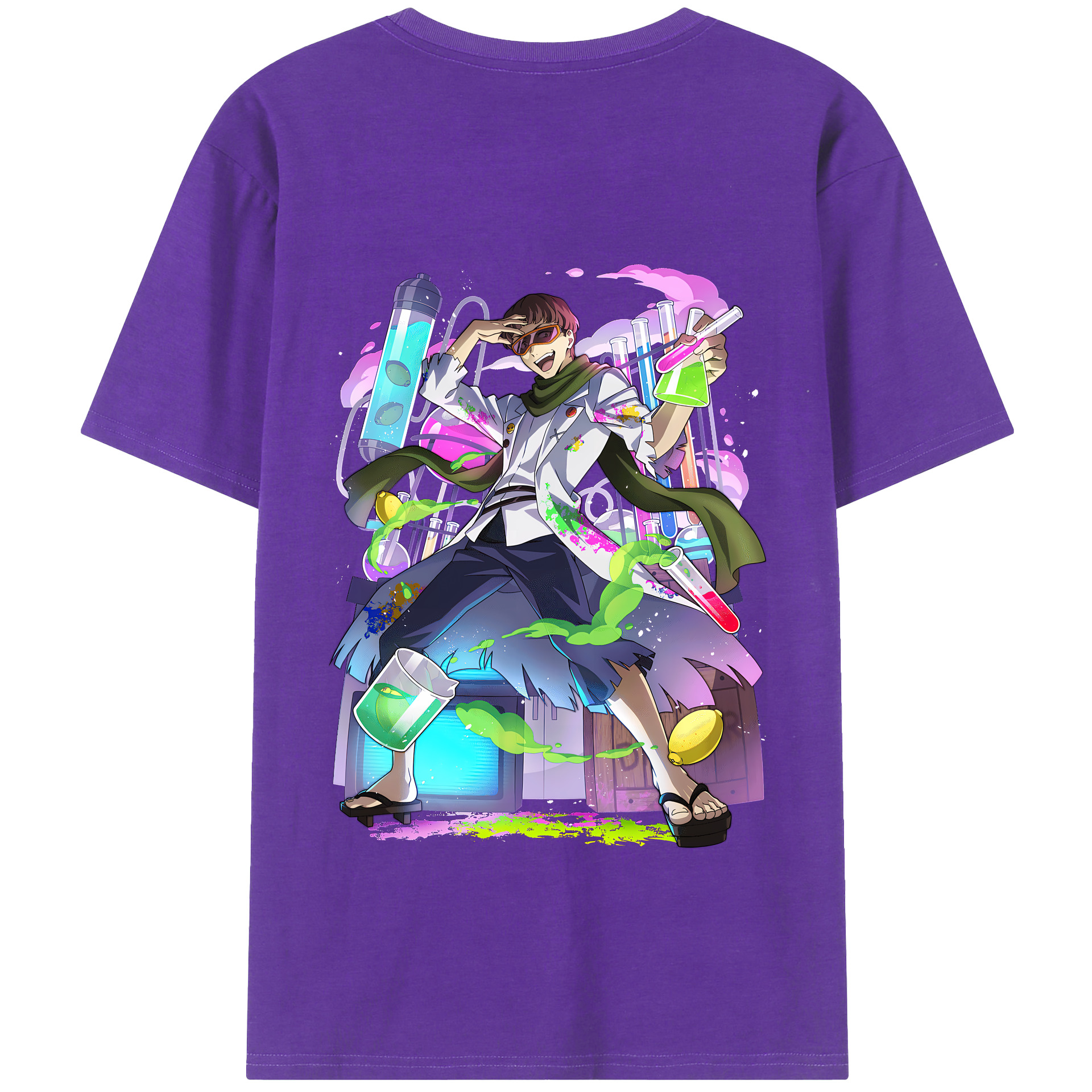 （画像用） 文豪ストレイドッグス Bungo Stray Dogs 綿100％半袖Tシャツ（背面プリント）