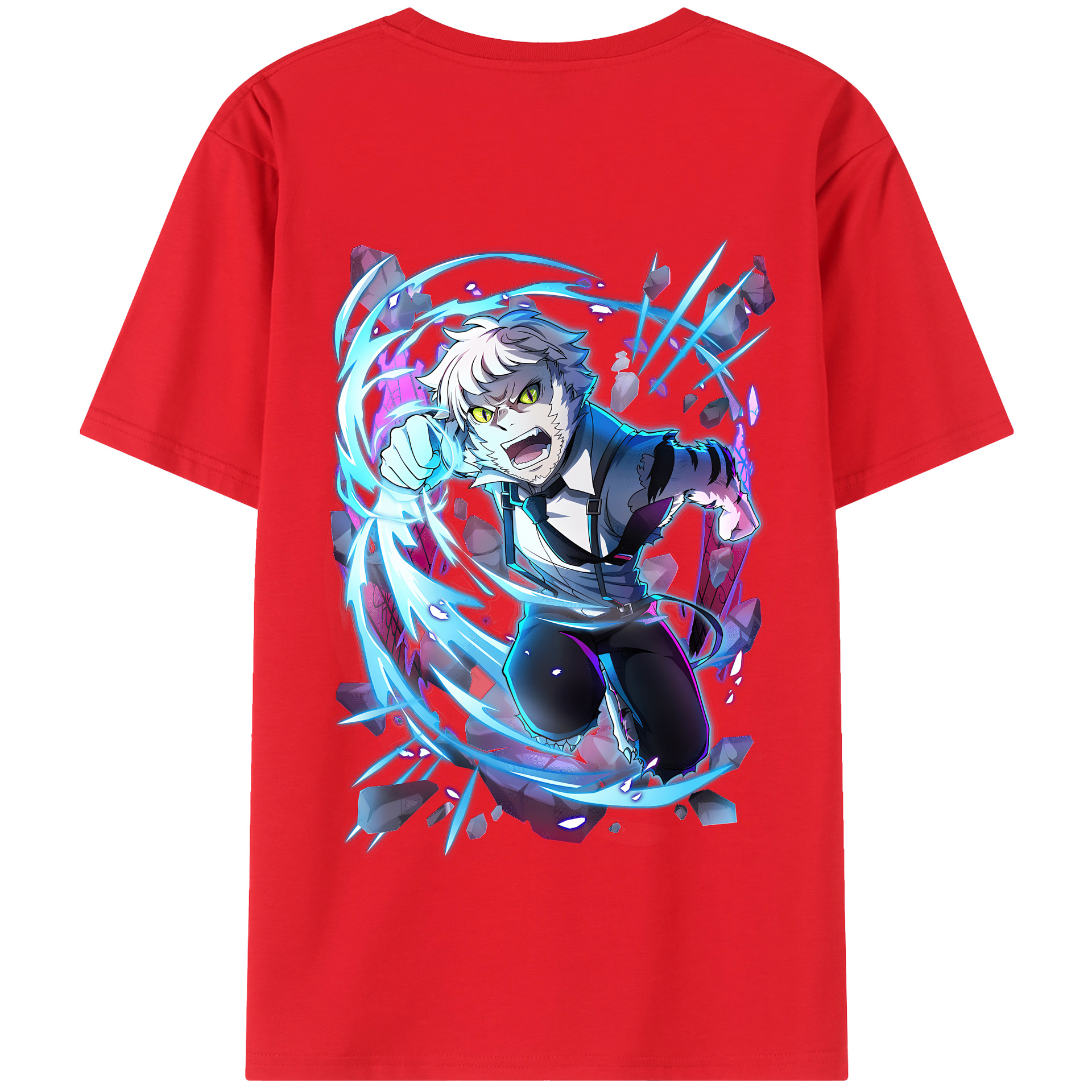 （画像用） 文豪ストレイドッグス Bungo Stray Dogs 綿100％半袖Tシャツ（背面プリント）