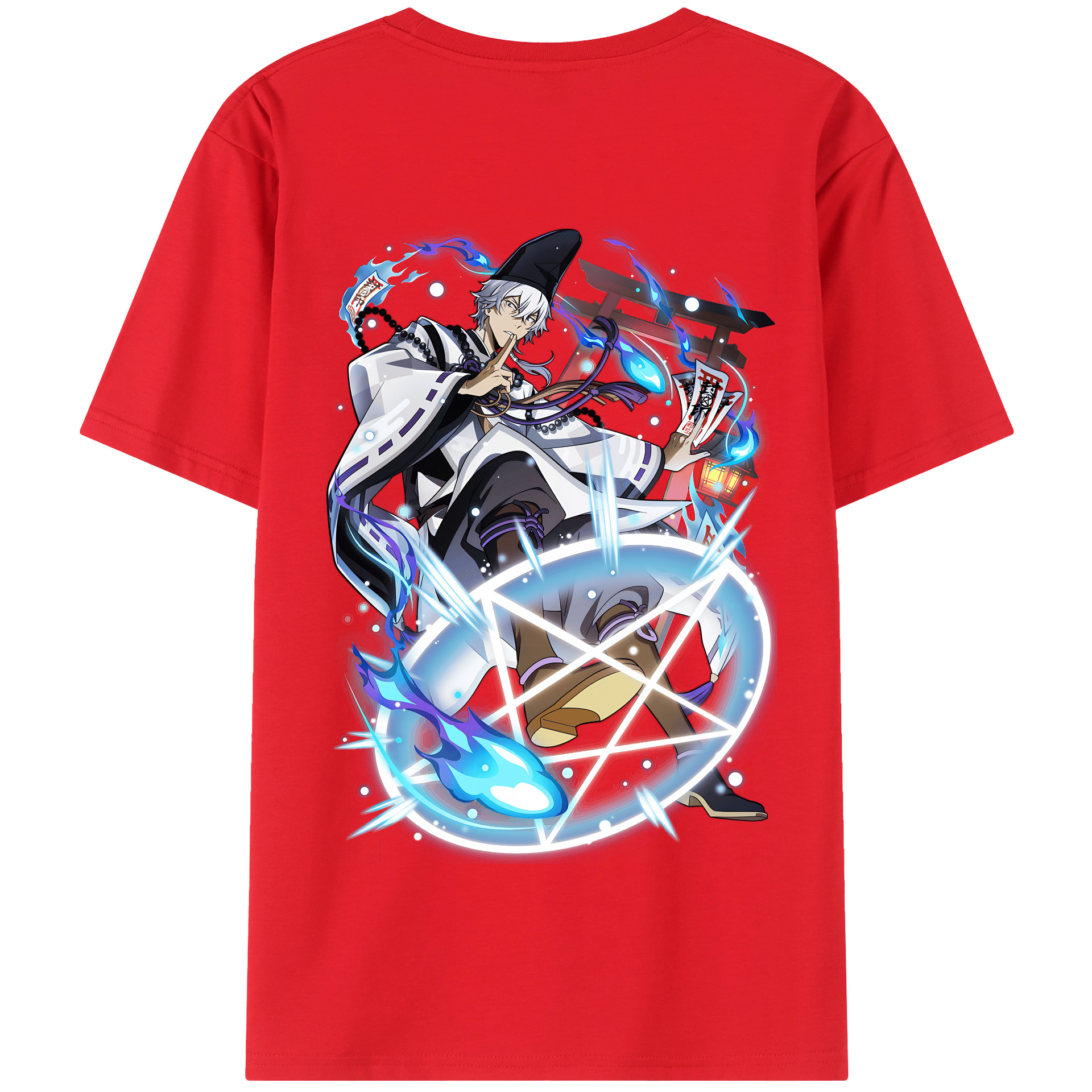 （画像用） 文豪ストレイドッグス Bungo Stray Dogs 綿100％半袖Tシャツ（背面プリント）
