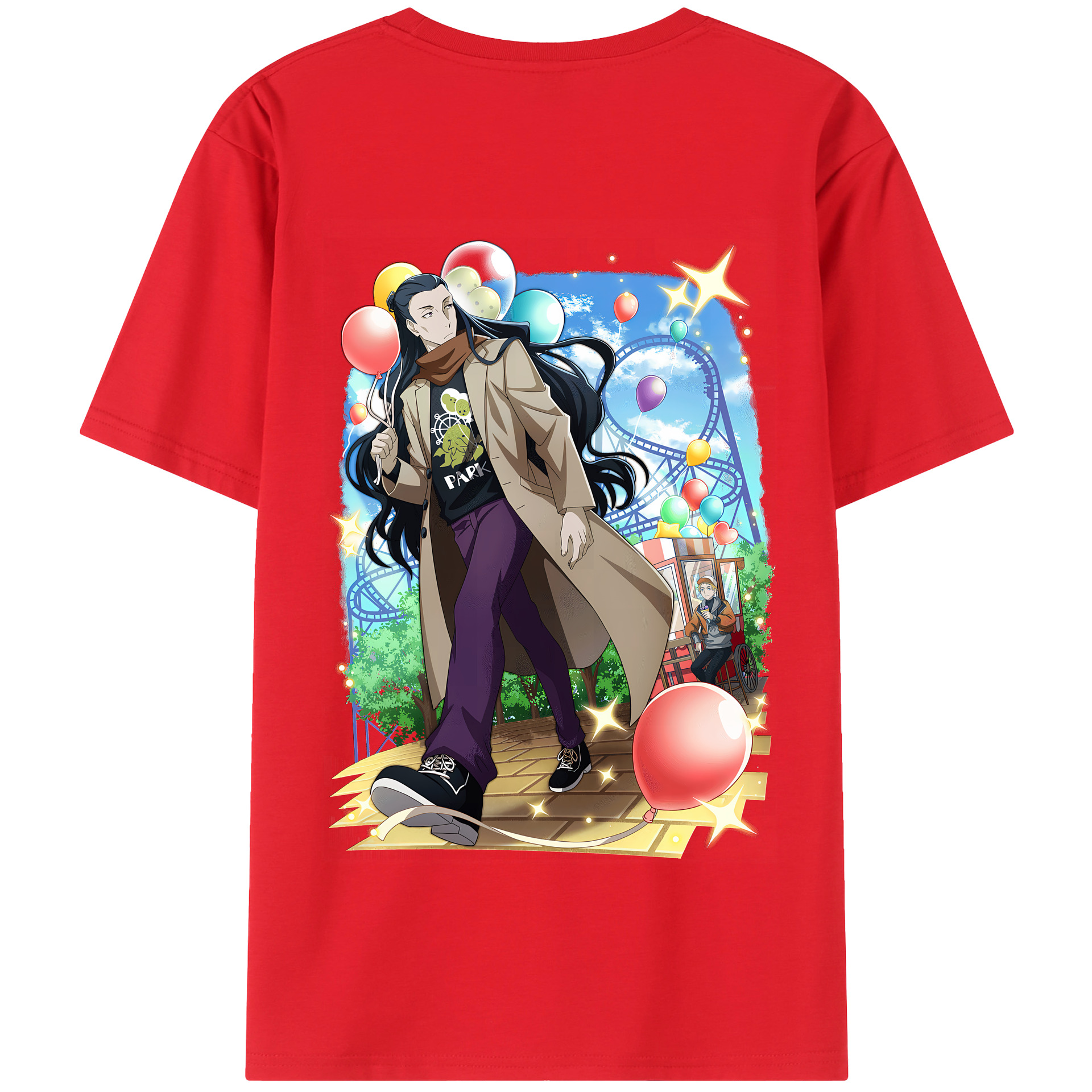 （画像用） 文豪ストレイドッグス Bungo Stray Dogs 綿100％半袖Tシャツ（背面プリント）