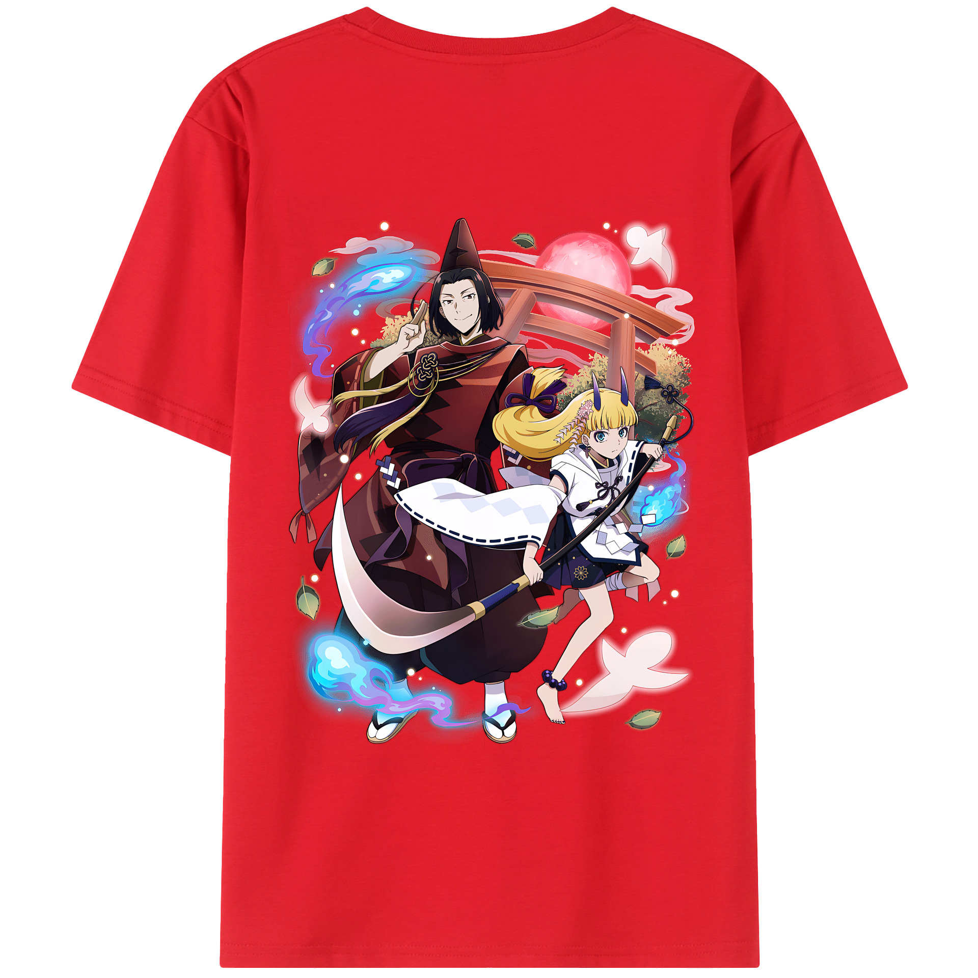 （画像用） 文豪ストレイドッグス Bungo Stray Dogs 綿100％半袖Tシャツ（背面プリント）