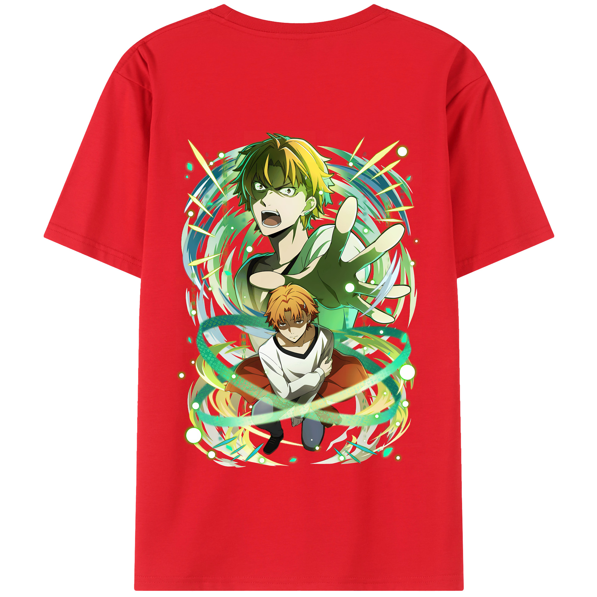 （画像用） 文豪ストレイドッグス Bungo Stray Dogs 綿100％半袖Tシャツ（背面プリント）