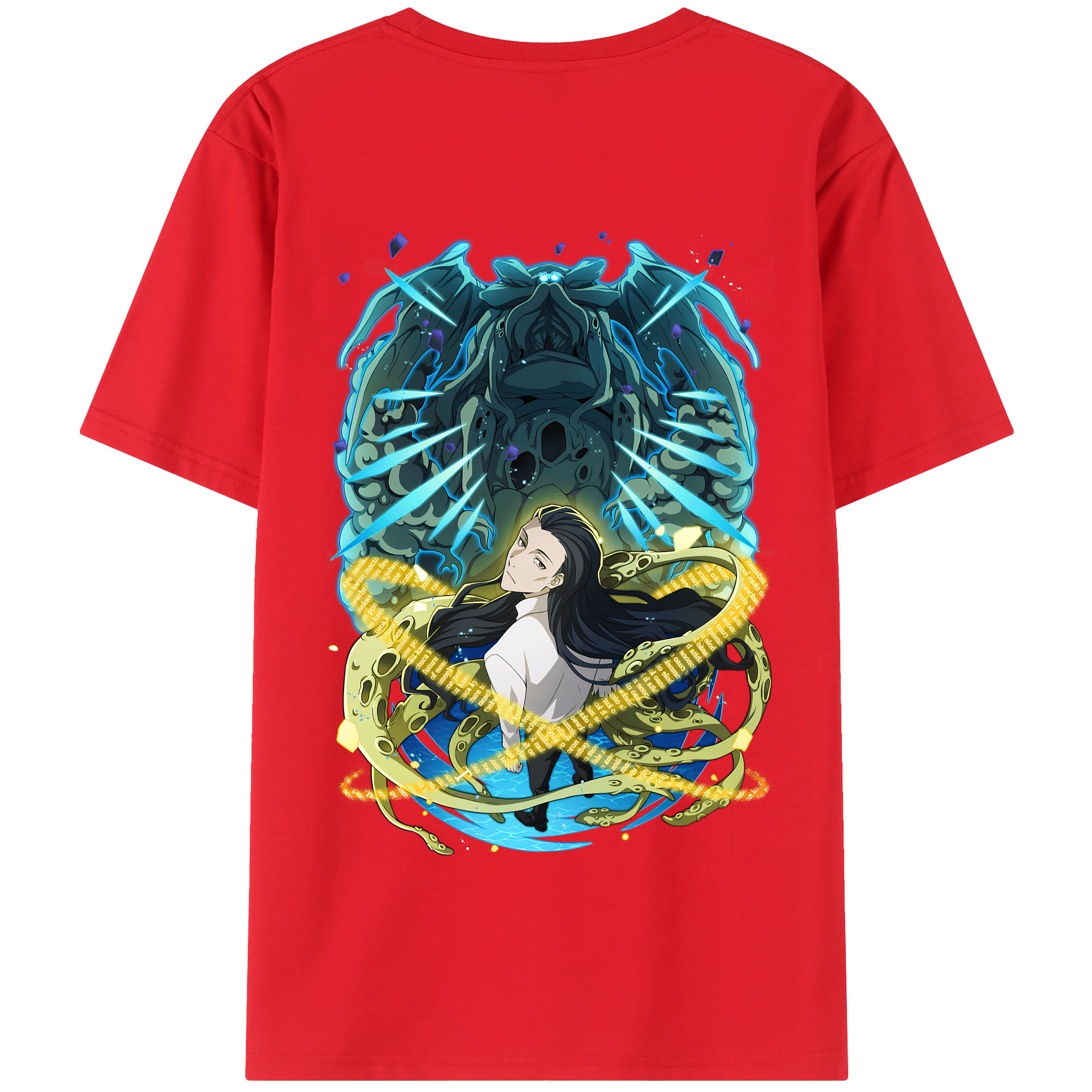 （画像用） 文豪ストレイドッグス Bungo Stray Dogs 綿100％半袖Tシャツ（背面プリント）