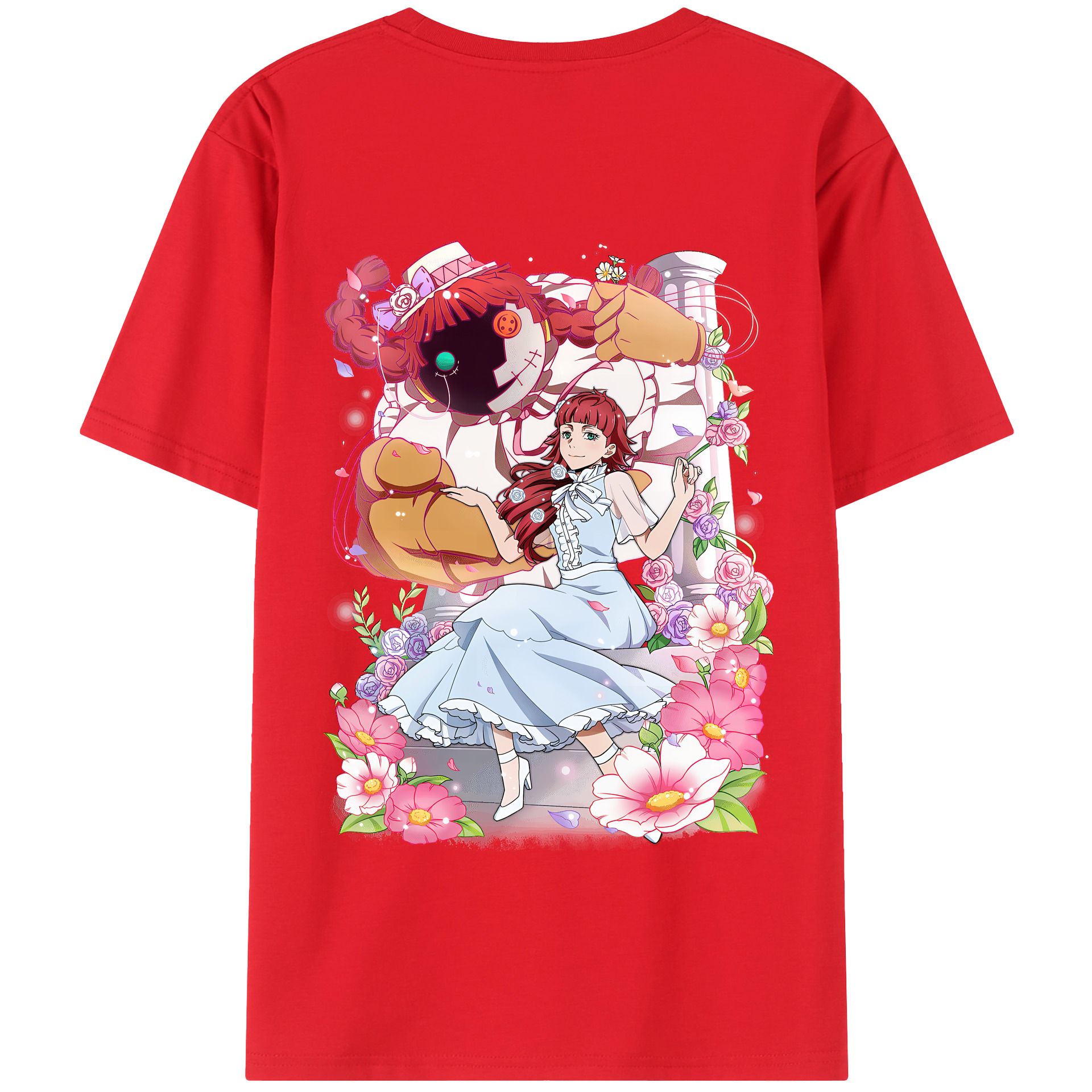 （画像用） 文豪ストレイドッグス Bungo Stray Dogs 綿100％半袖Tシャツ（背面プリント）