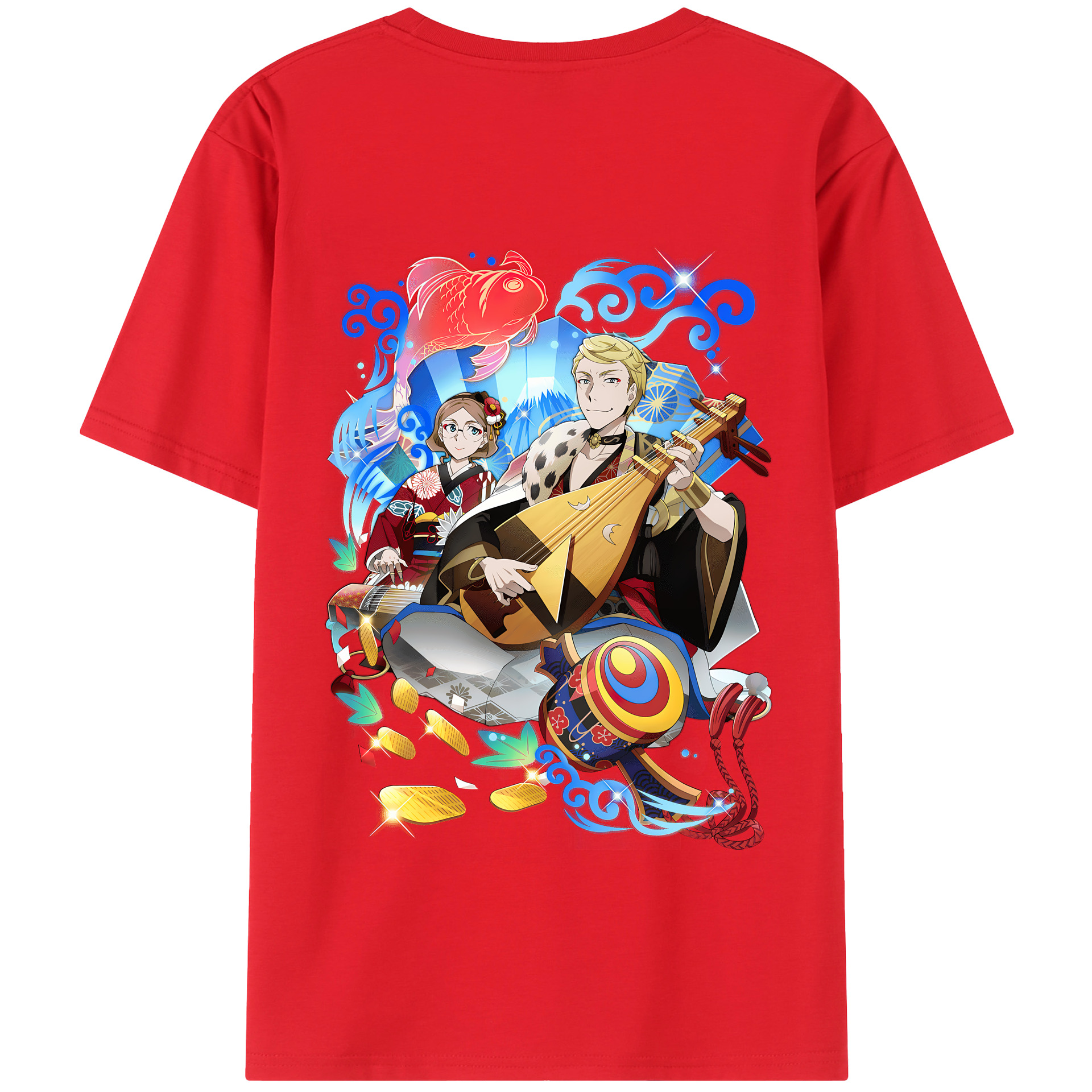 （画像用） 文豪ストレイドッグス Bungo Stray Dogs 綿100％半袖Tシャツ（背面プリント）
