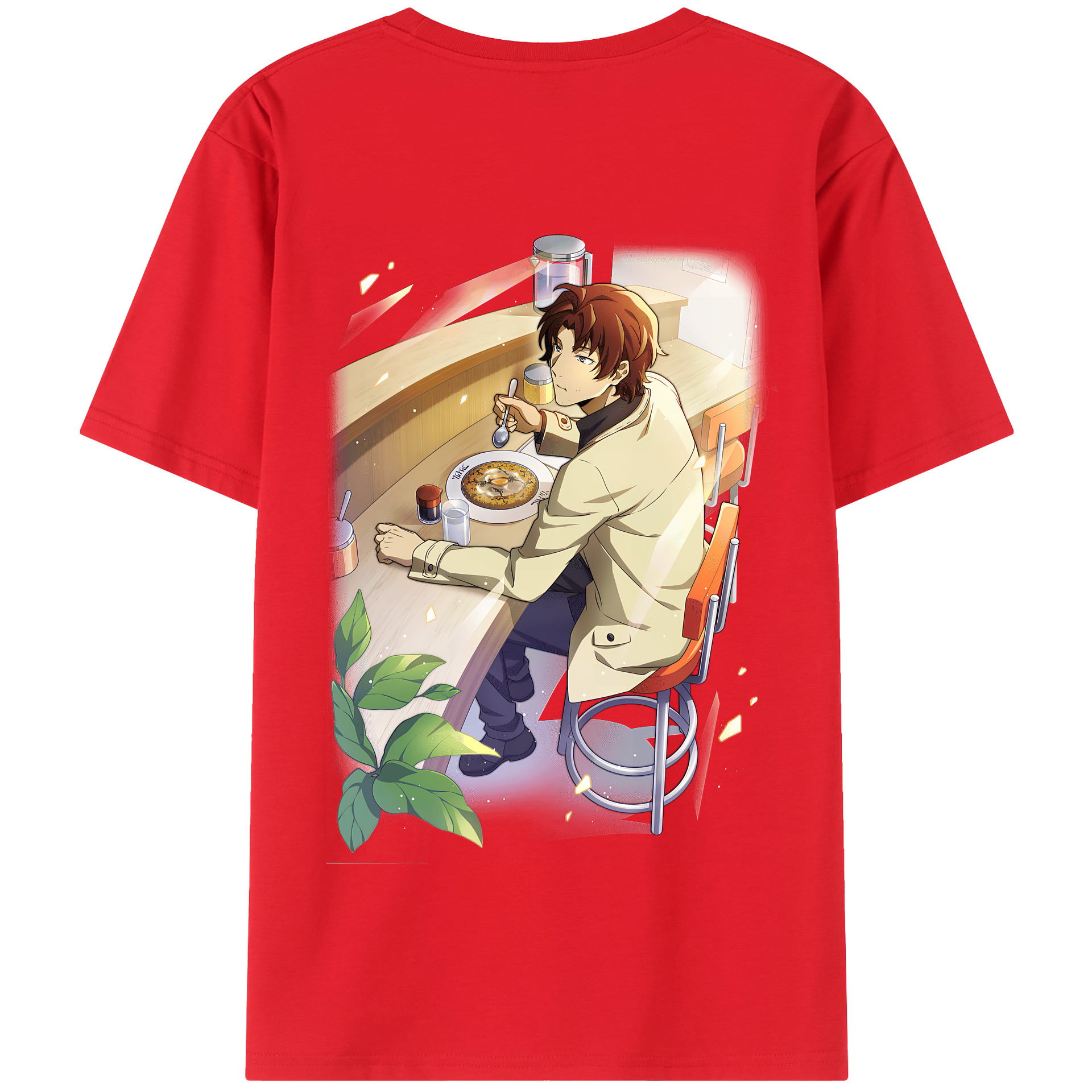 （画像用） 文豪ストレイドッグス Bungo Stray Dogs 綿100％半袖Tシャツ（背面プリント）