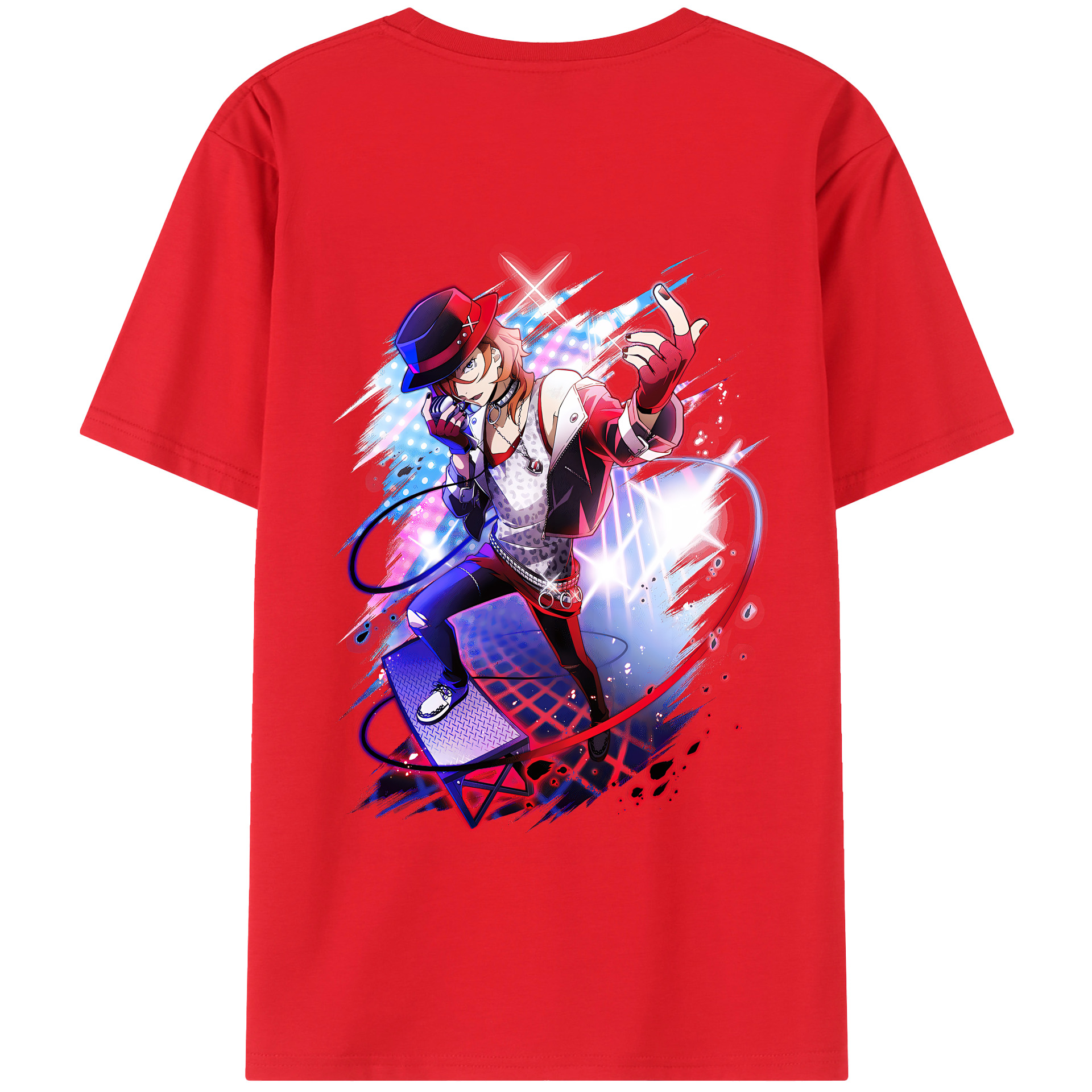 （画像用） 文豪ストレイドッグス Bungo Stray Dogs 綿100％半袖Tシャツ（背面プリント）