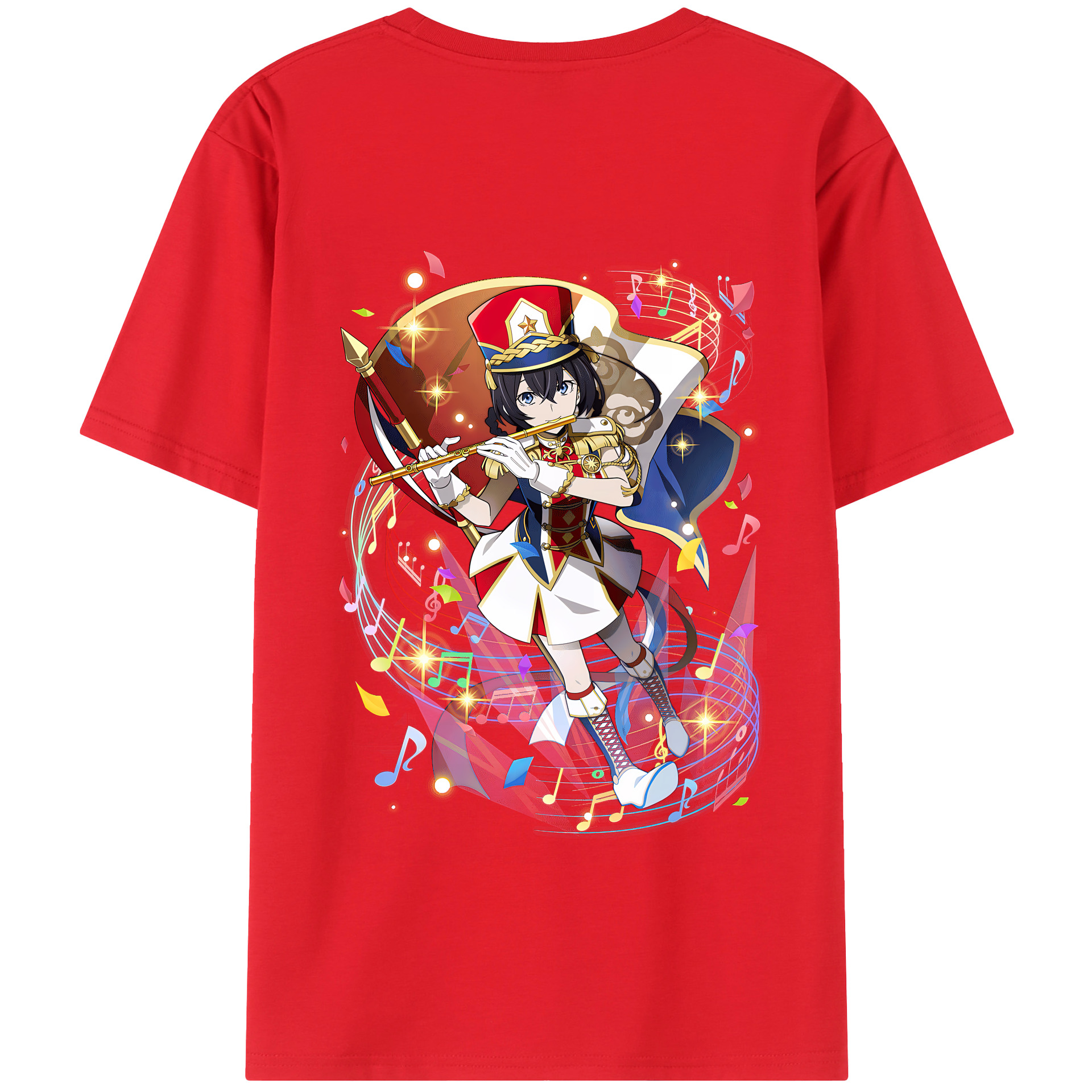 （画像用） 文豪ストレイドッグス Bungo Stray Dogs 綿100％半袖Tシャツ（背面プリント）