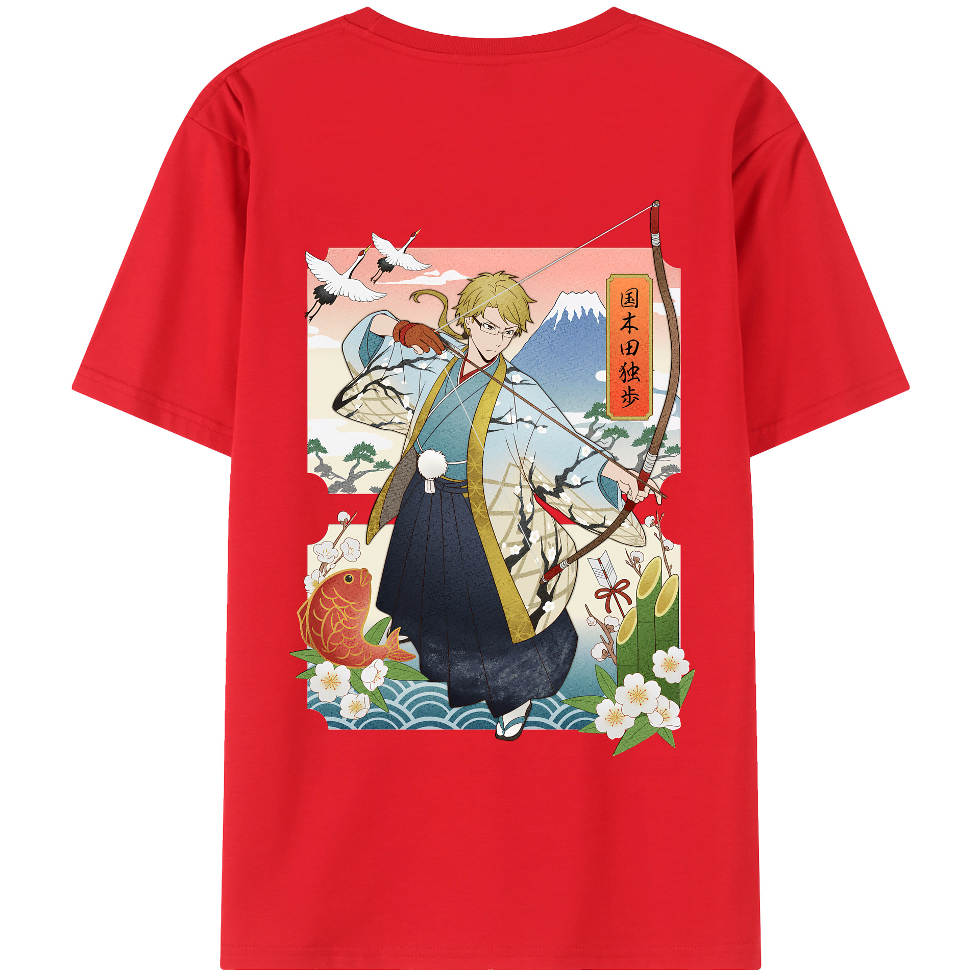 （画像用） 文豪ストレイドッグス Bungo Stray Dogs 綿100％半袖Tシャツ（背面プリント）