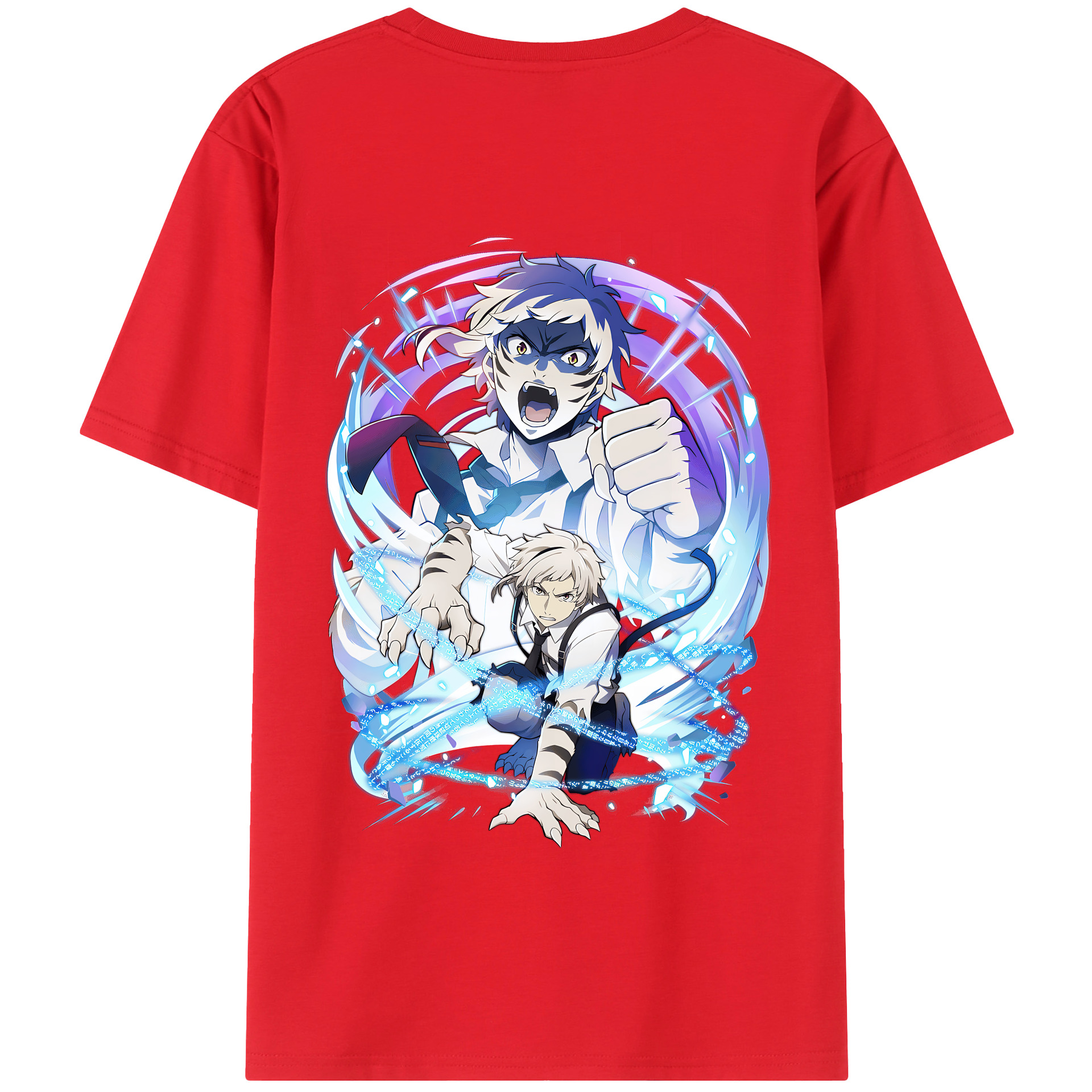 （画像用） 文豪ストレイドッグス Bungo Stray Dogs 綿100％半袖Tシャツ（背面プリント）