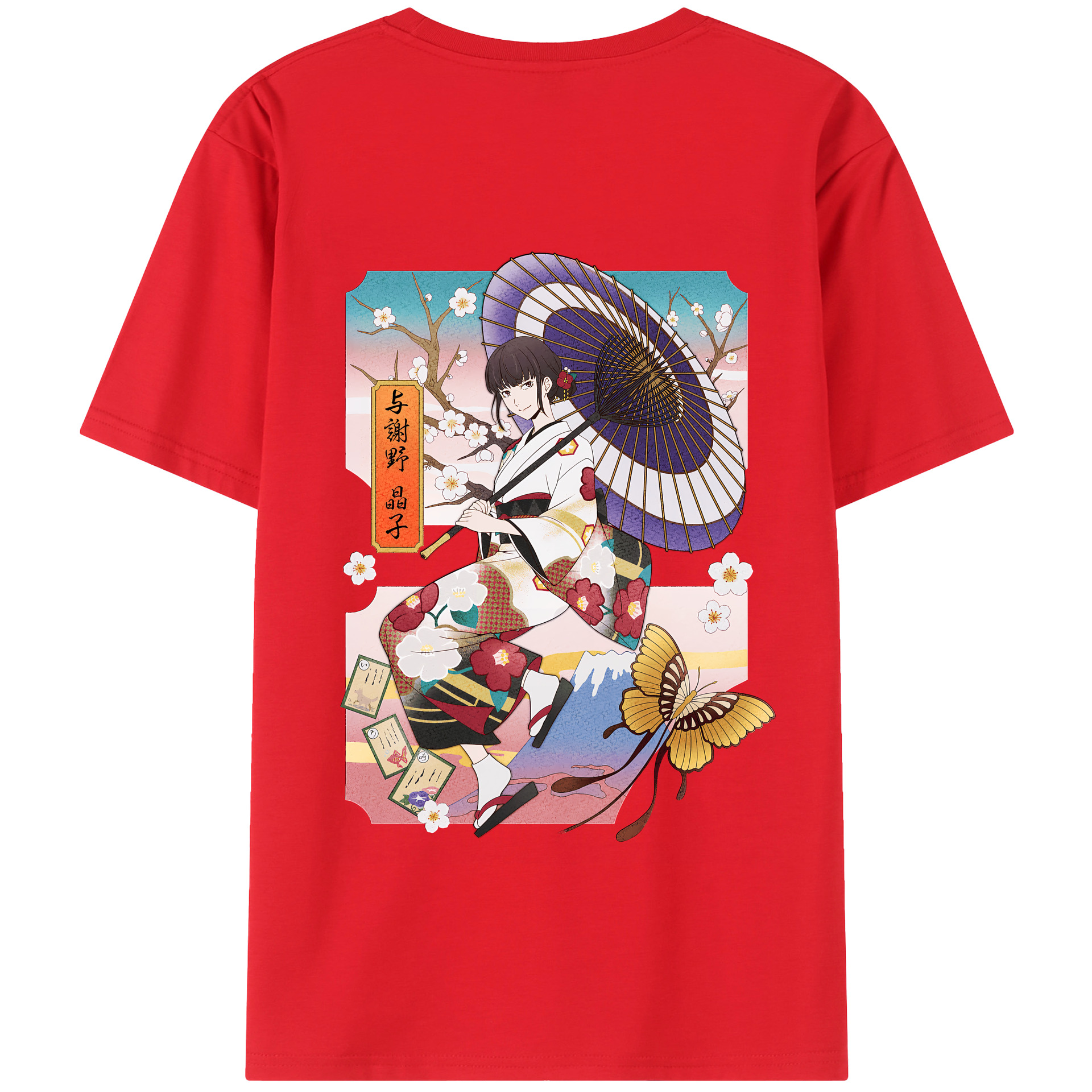 （画像用） 文豪ストレイドッグス Bungo Stray Dogs 綿100％半袖Tシャツ（背面プリント）