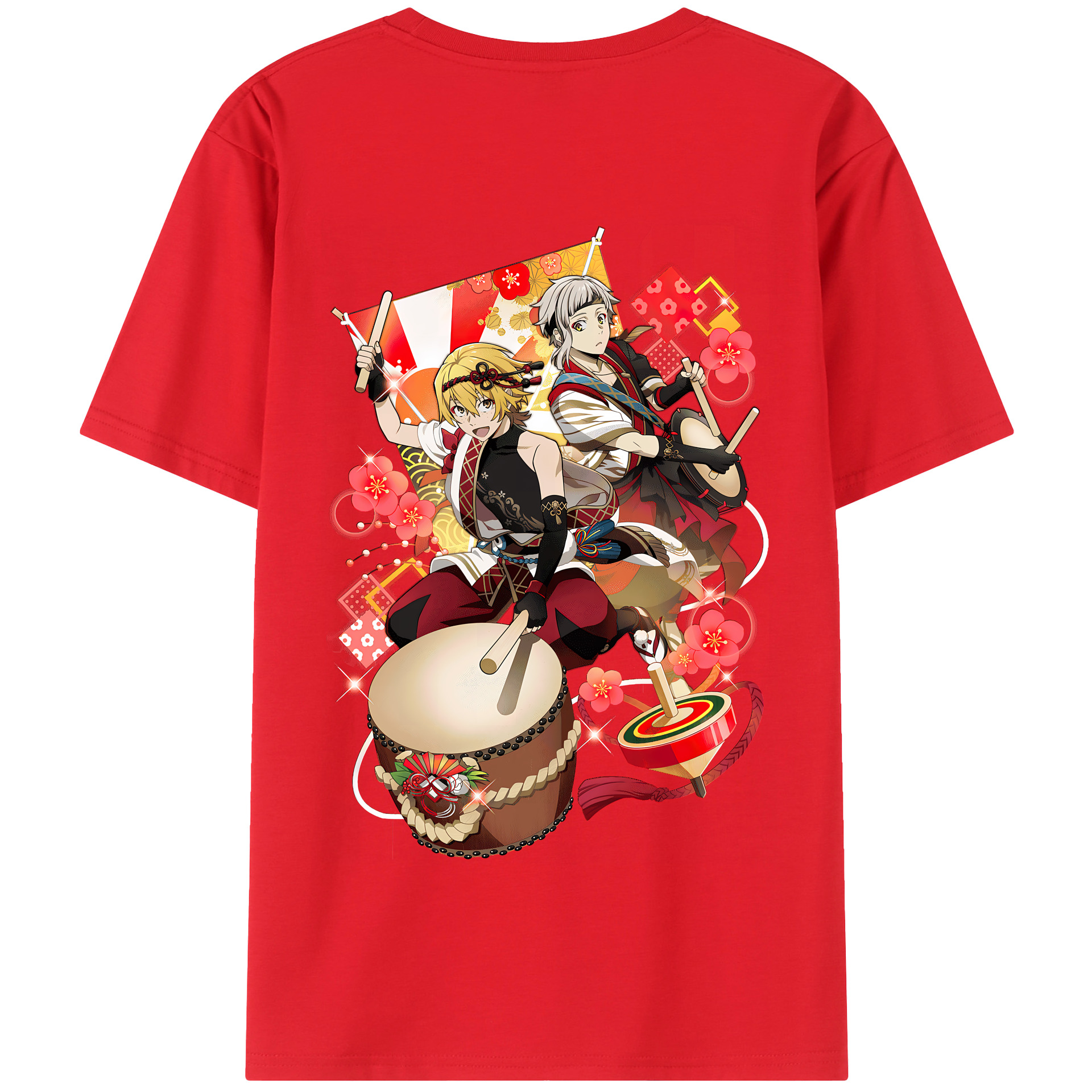 （画像用） 文豪ストレイドッグス Bungo Stray Dogs 綿100％半袖Tシャツ（背面プリント）