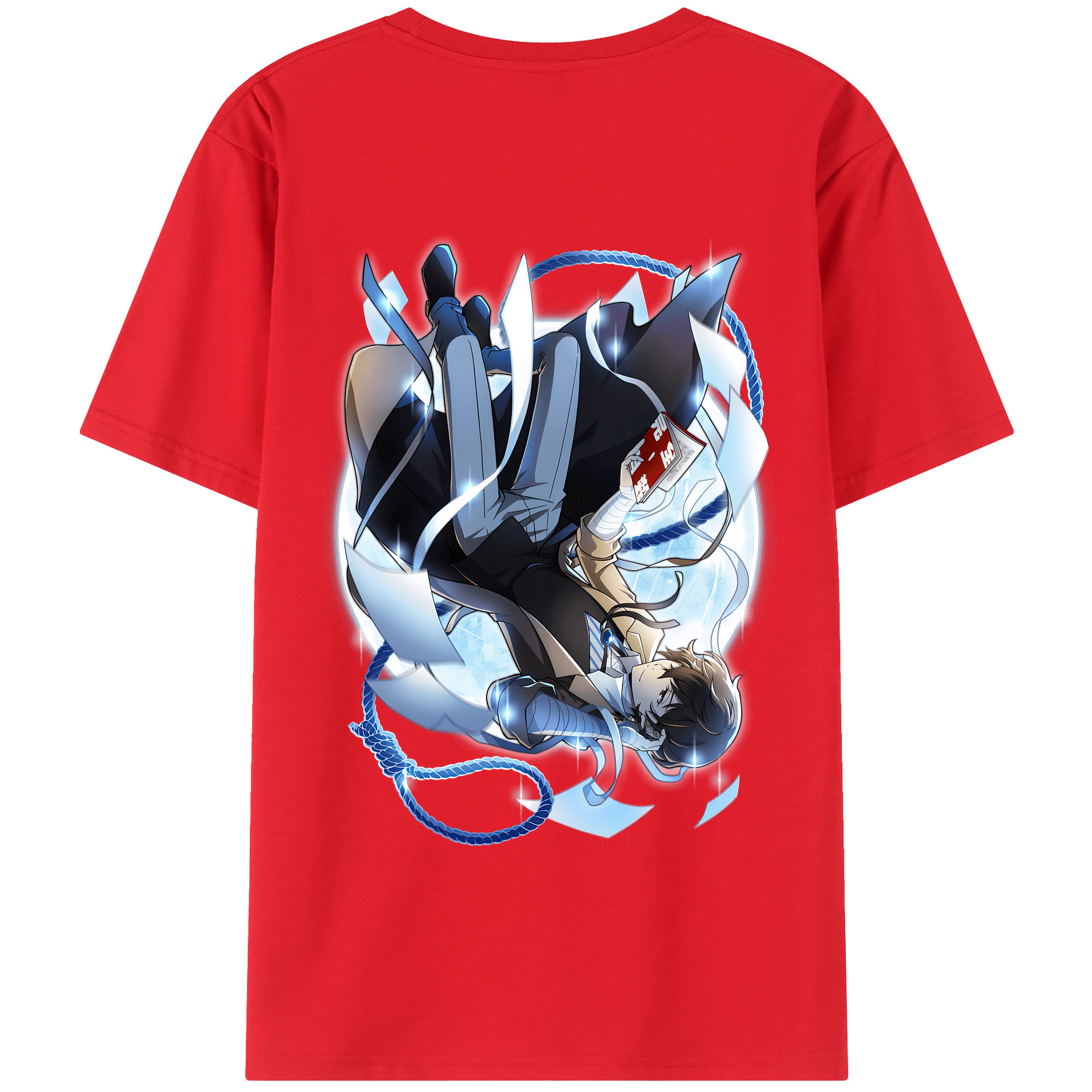 （画像用） 文豪ストレイドッグス Bungo Stray Dogs 綿100％半袖Tシャツ（背面プリント）