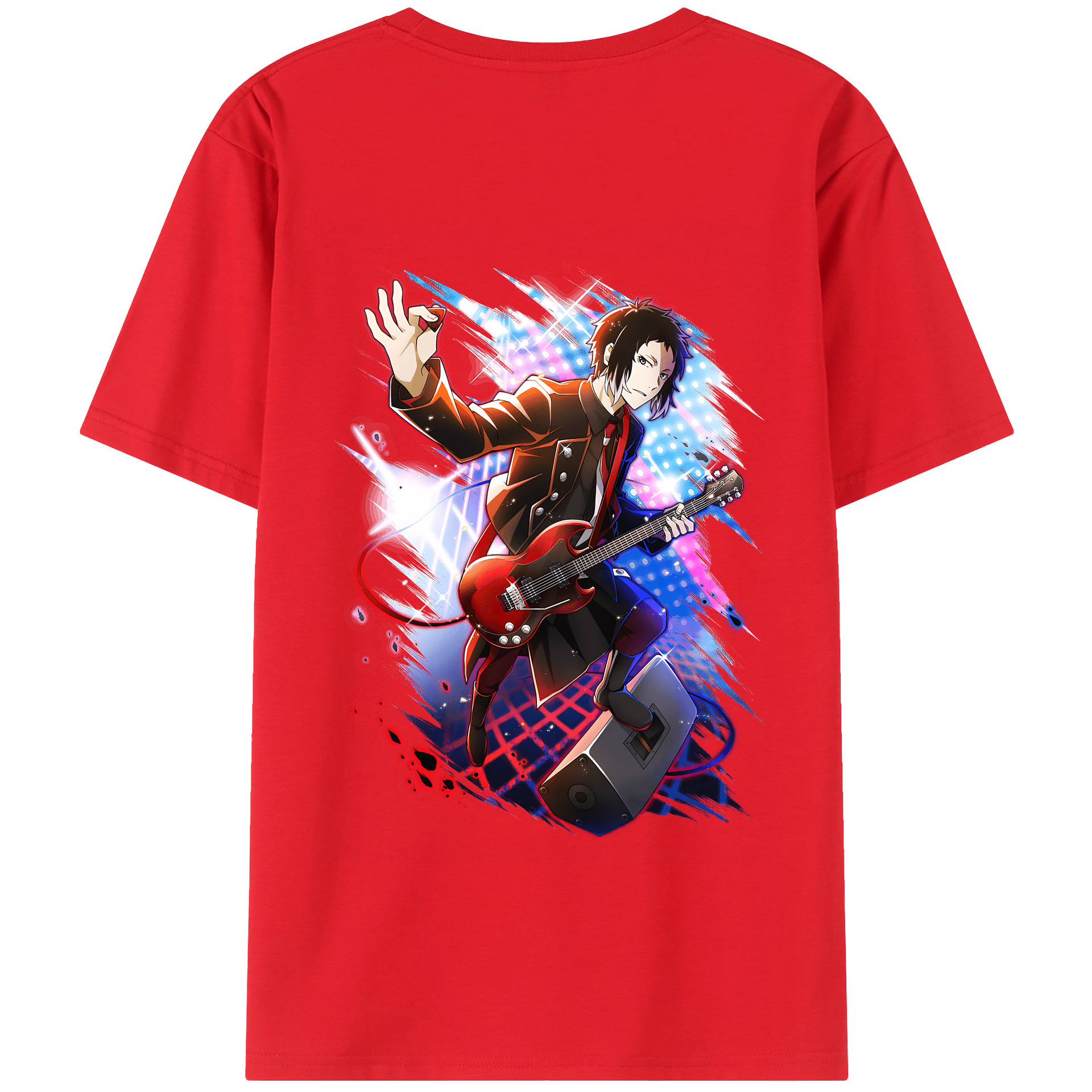 （画像用） 文豪ストレイドッグス Bungo Stray Dogs 綿100％半袖Tシャツ（背面プリント）