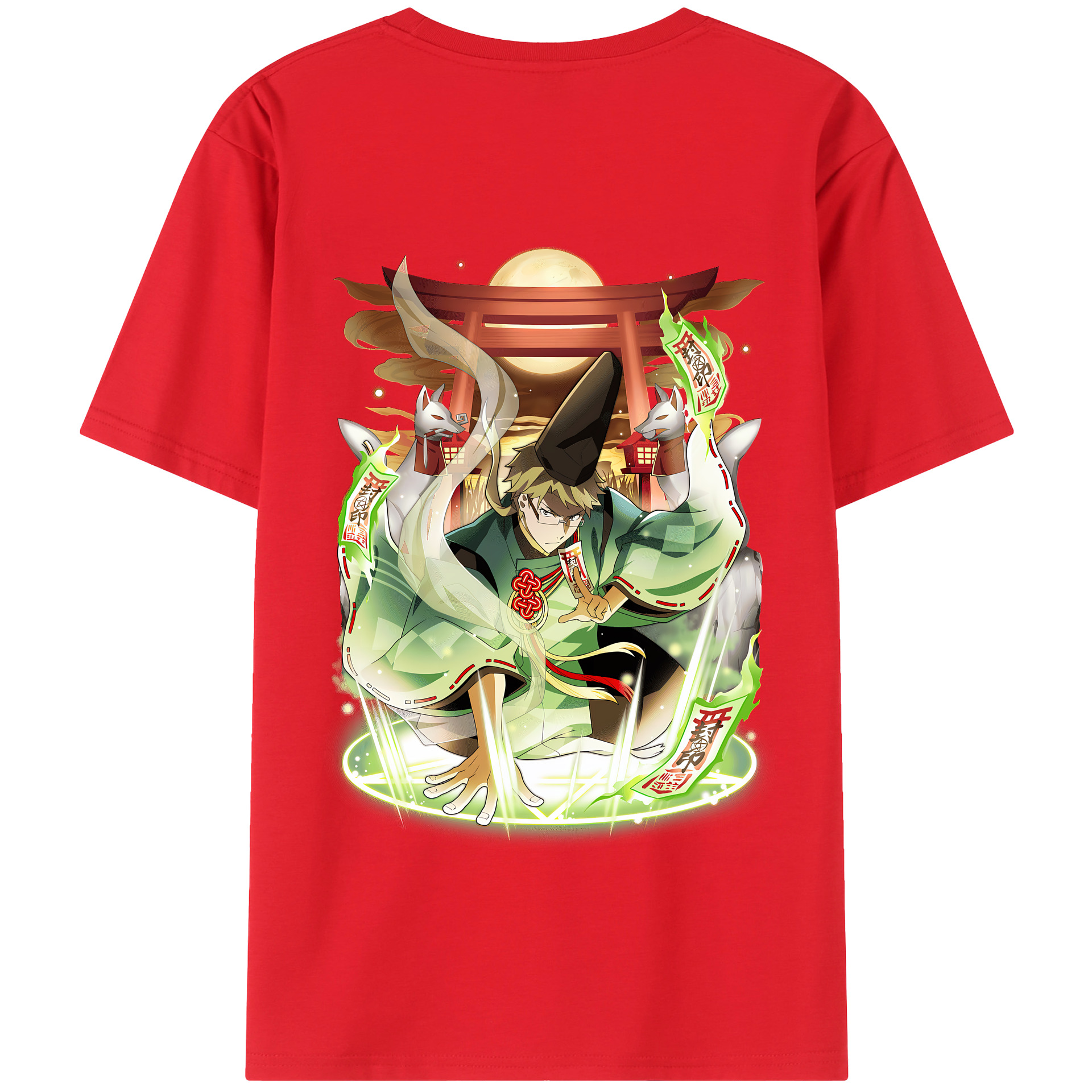 （画像用） 文豪ストレイドッグス Bungo Stray Dogs 綿100％半袖Tシャツ（背面プリント）