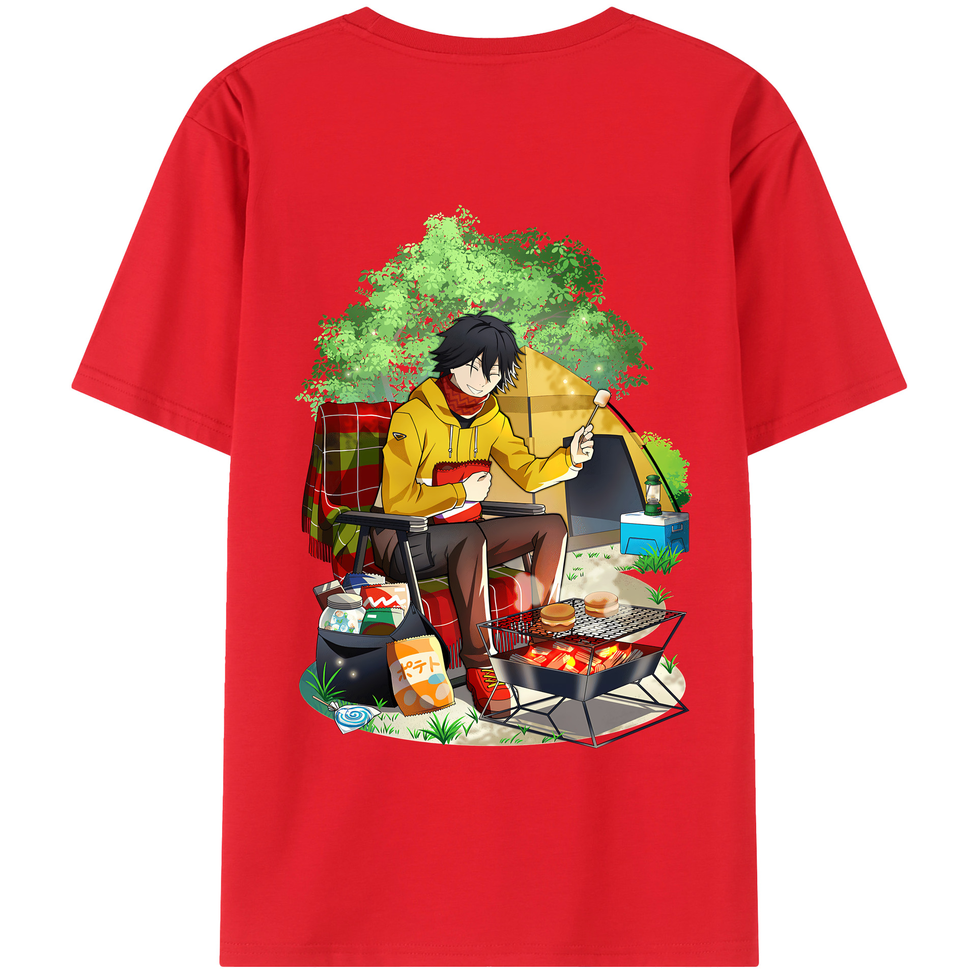 （画像用） 文豪ストレイドッグス Bungo Stray Dogs 綿100％半袖Tシャツ（背面プリント）