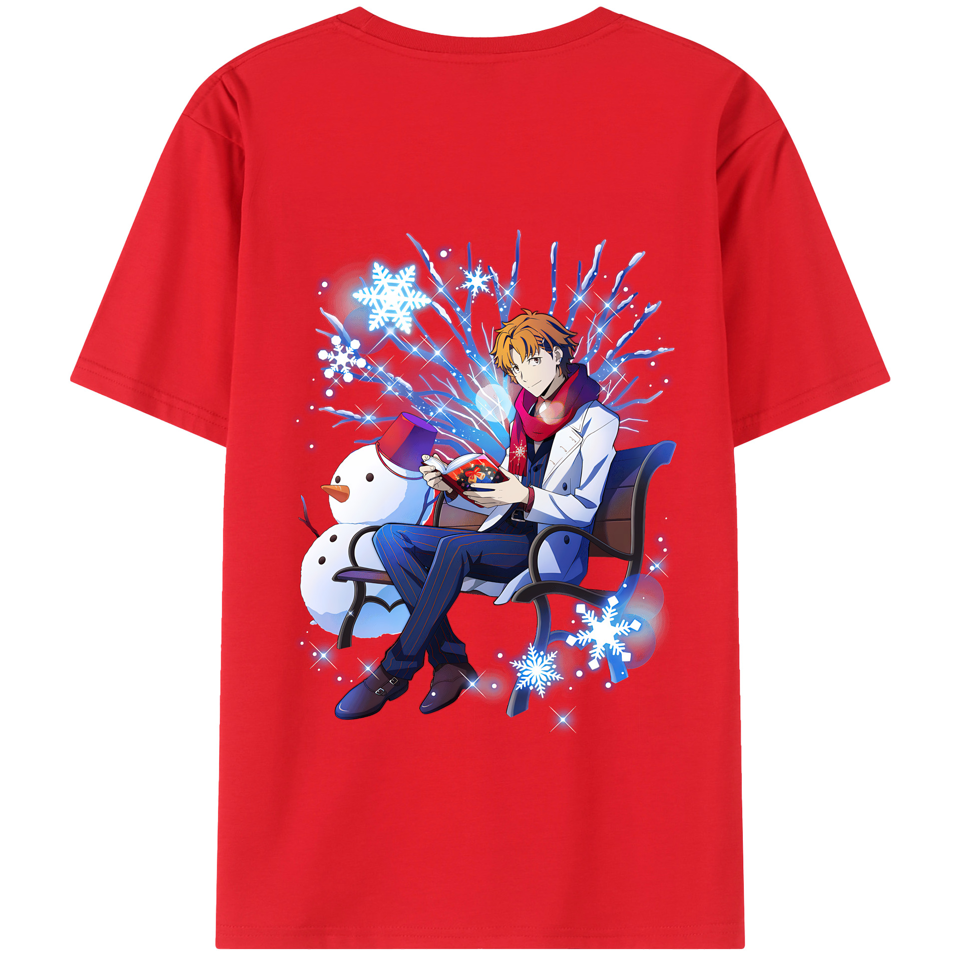 （画像用） 文豪ストレイドッグス Bungo Stray Dogs 綿100％半袖Tシャツ（背面プリント）