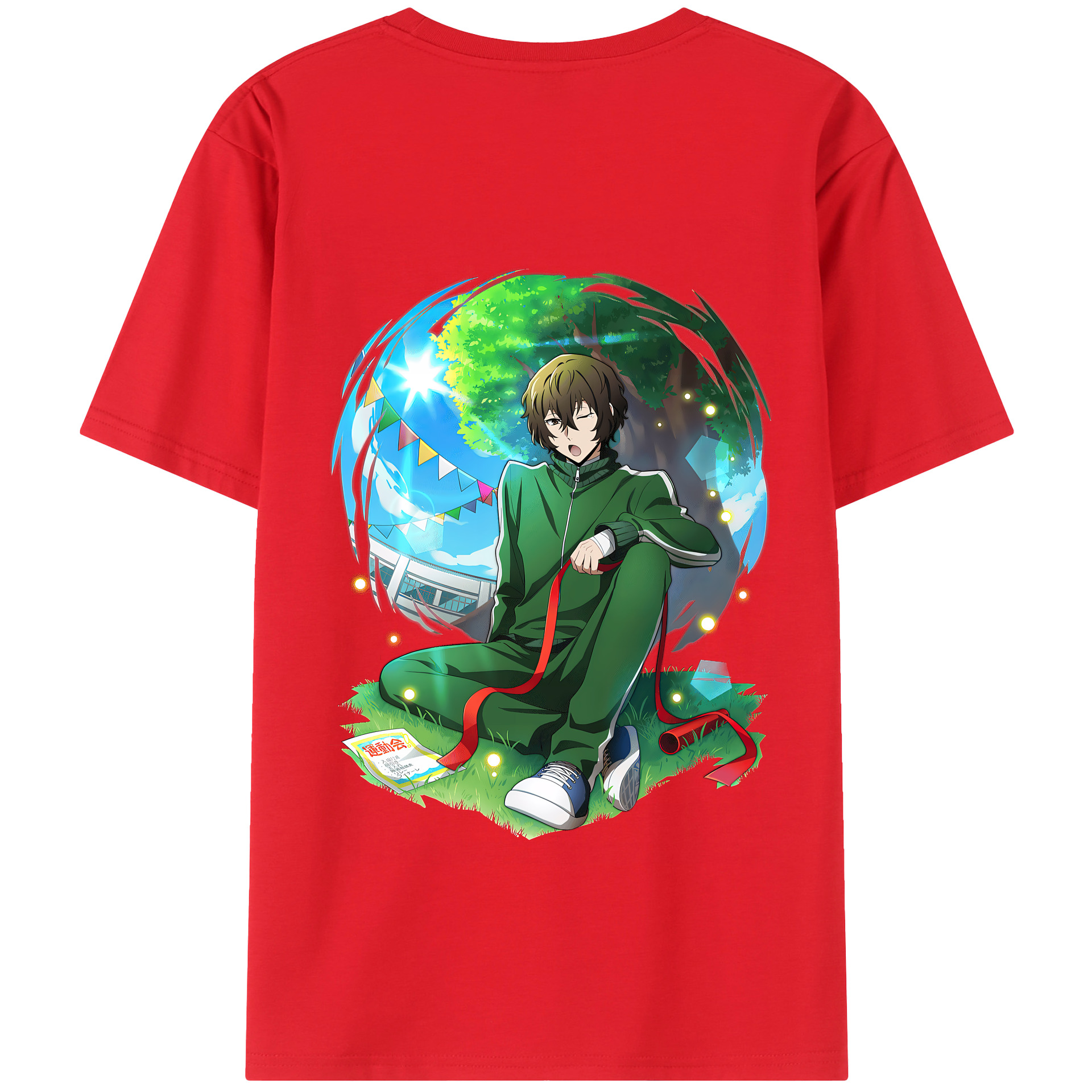 （画像用） 文豪ストレイドッグス Bungo Stray Dogs 綿100％半袖Tシャツ（背面プリント）